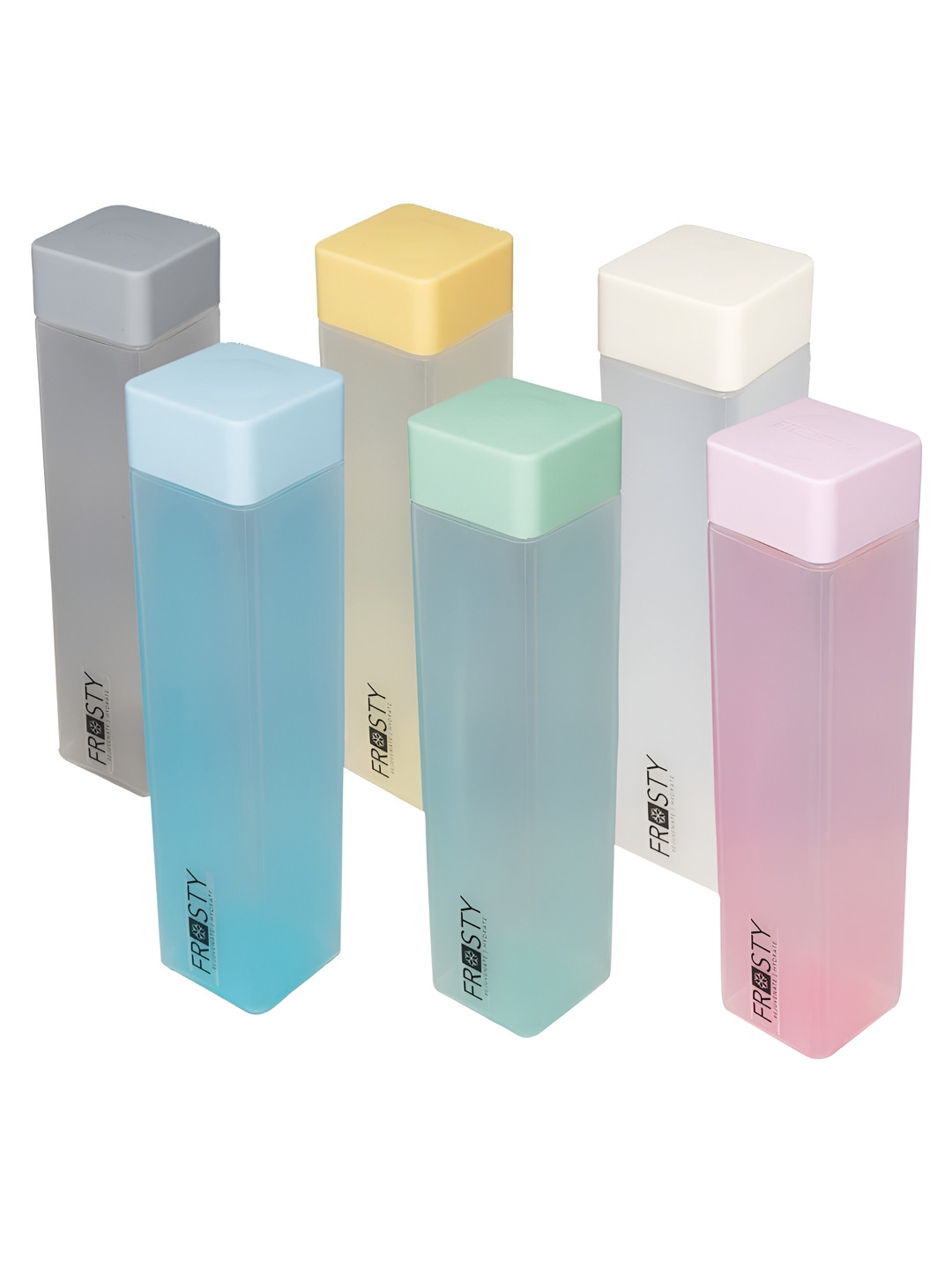 LUNYA Blue & Yellow 6 Pieces Water Bottle 1000 ml