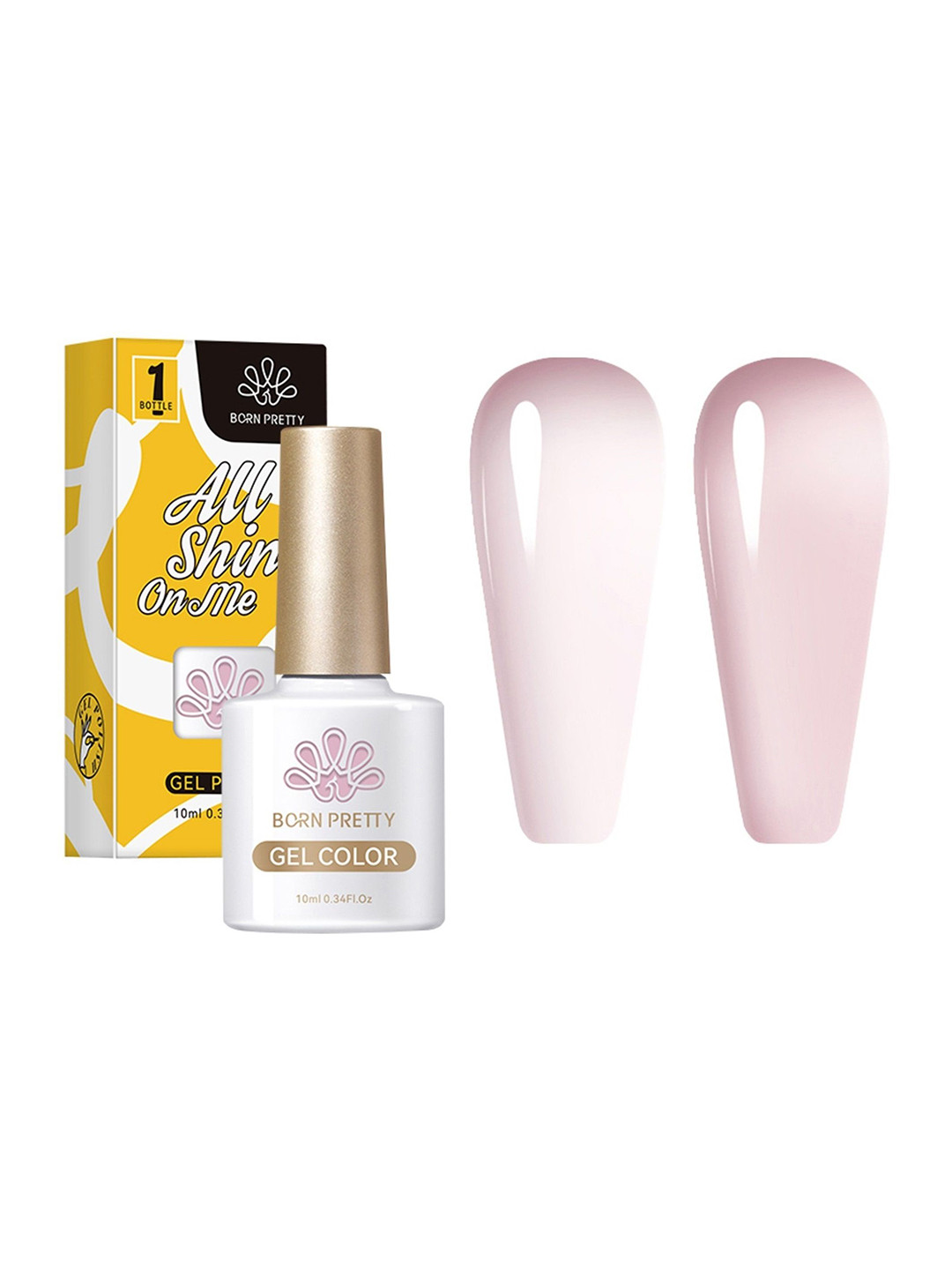 BORN PRETTY Translucent Long Lasting Jelly Gel Nail Polish - 10ml - JN022
