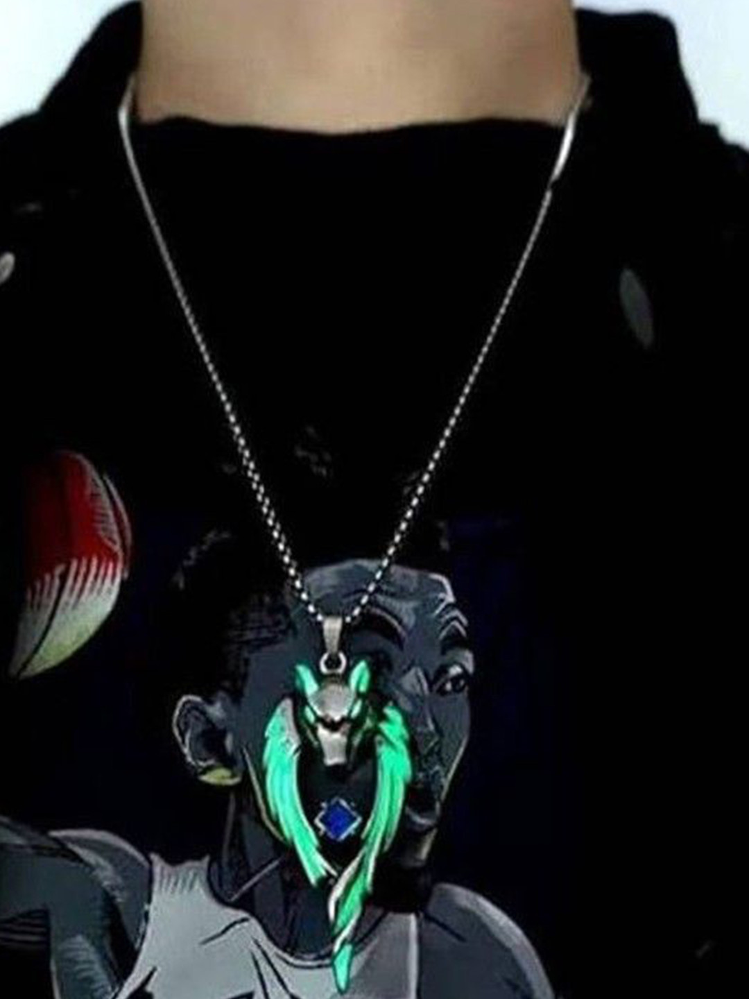 AGARWALPRODUCT Silver Plated Wolf & Wings Shaped Pendant With Chain