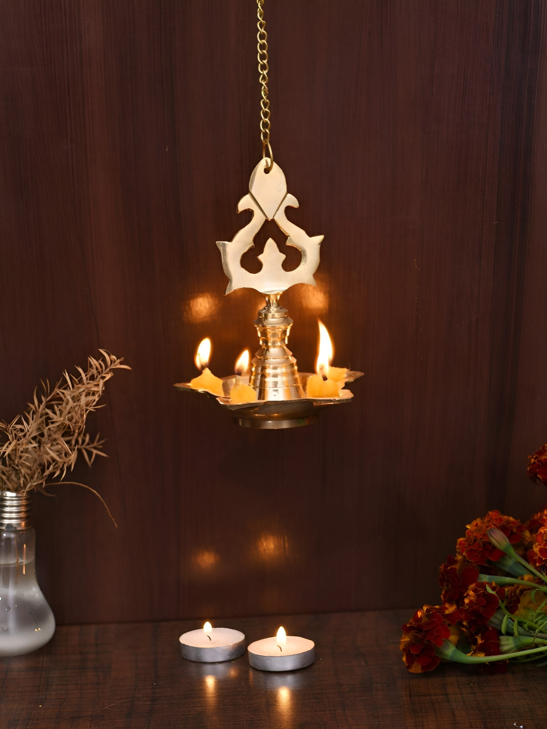 Aura Yellow Decorative HangingDiya