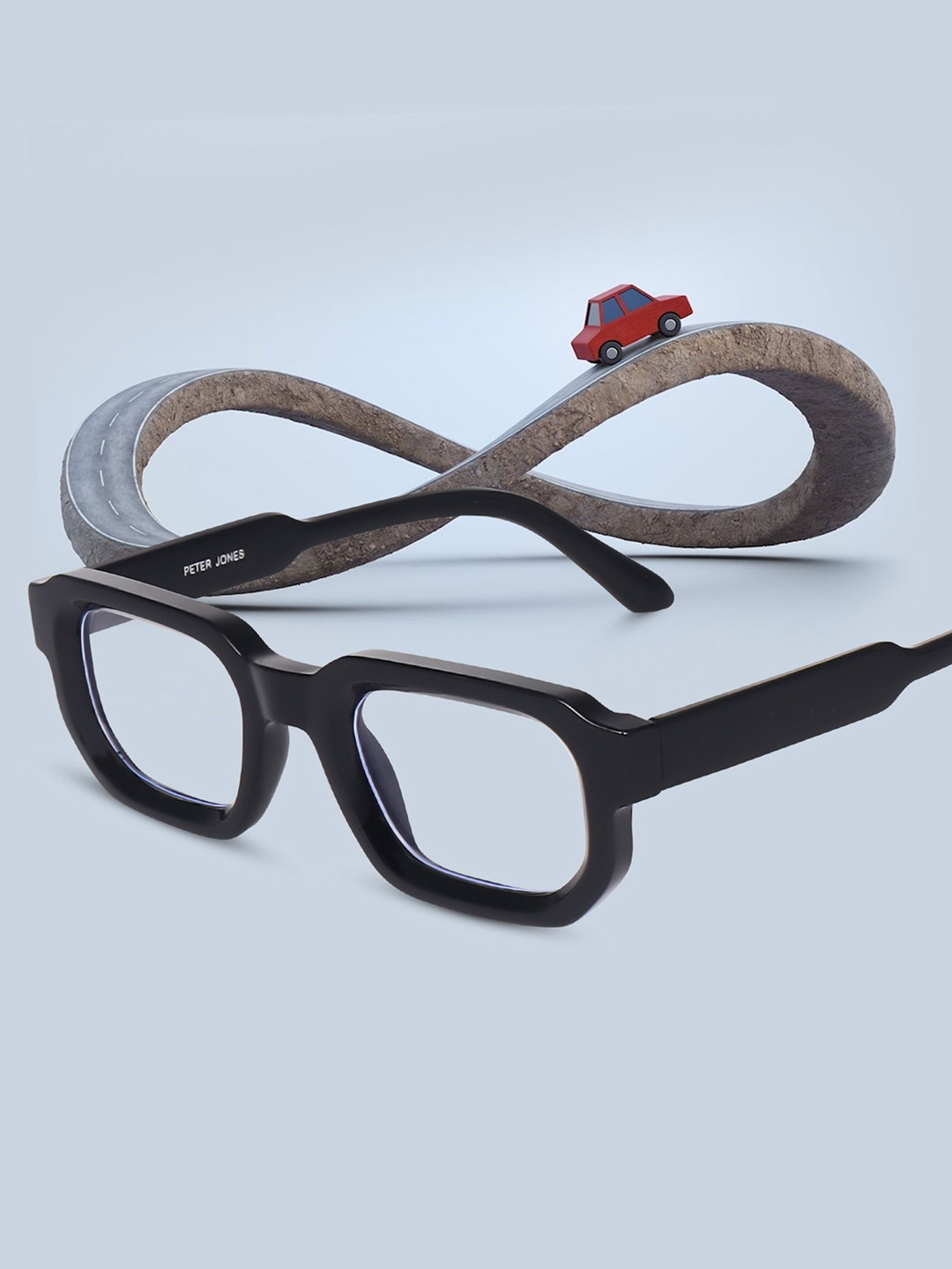 Peter Jones Eyewear Unisex Square Sunglasses with Polarised Lens 3887B