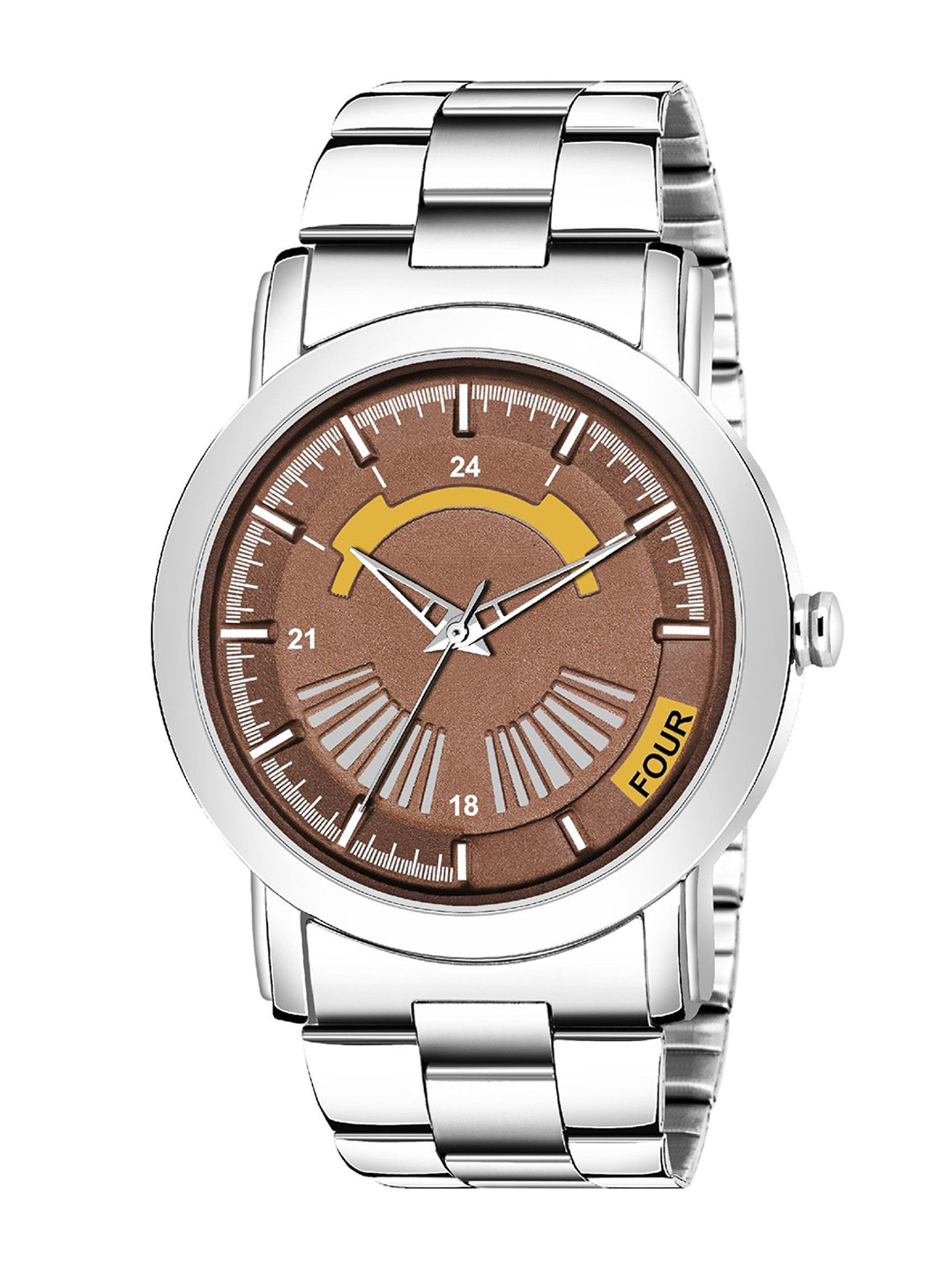 DOUBLERUN Men Dial & Bracelet Style Straps Analogue Multi Function Watch H05NMT-409