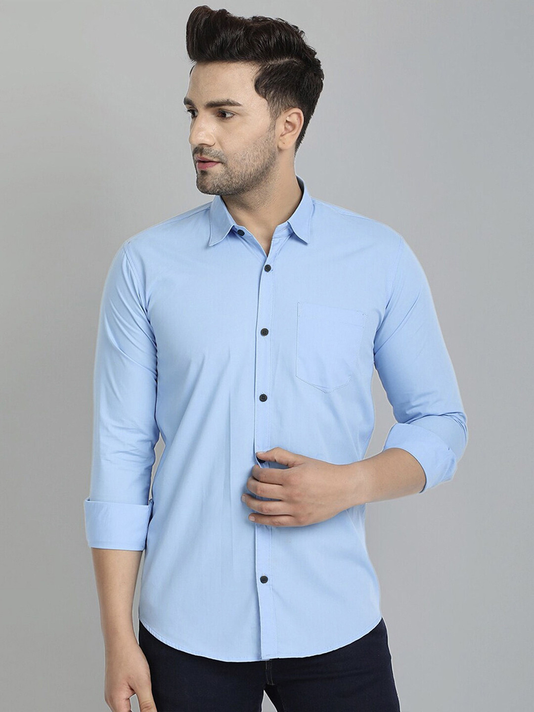 TIGER SNAKE Spread Collar Long Sleeves Comfort Shirt