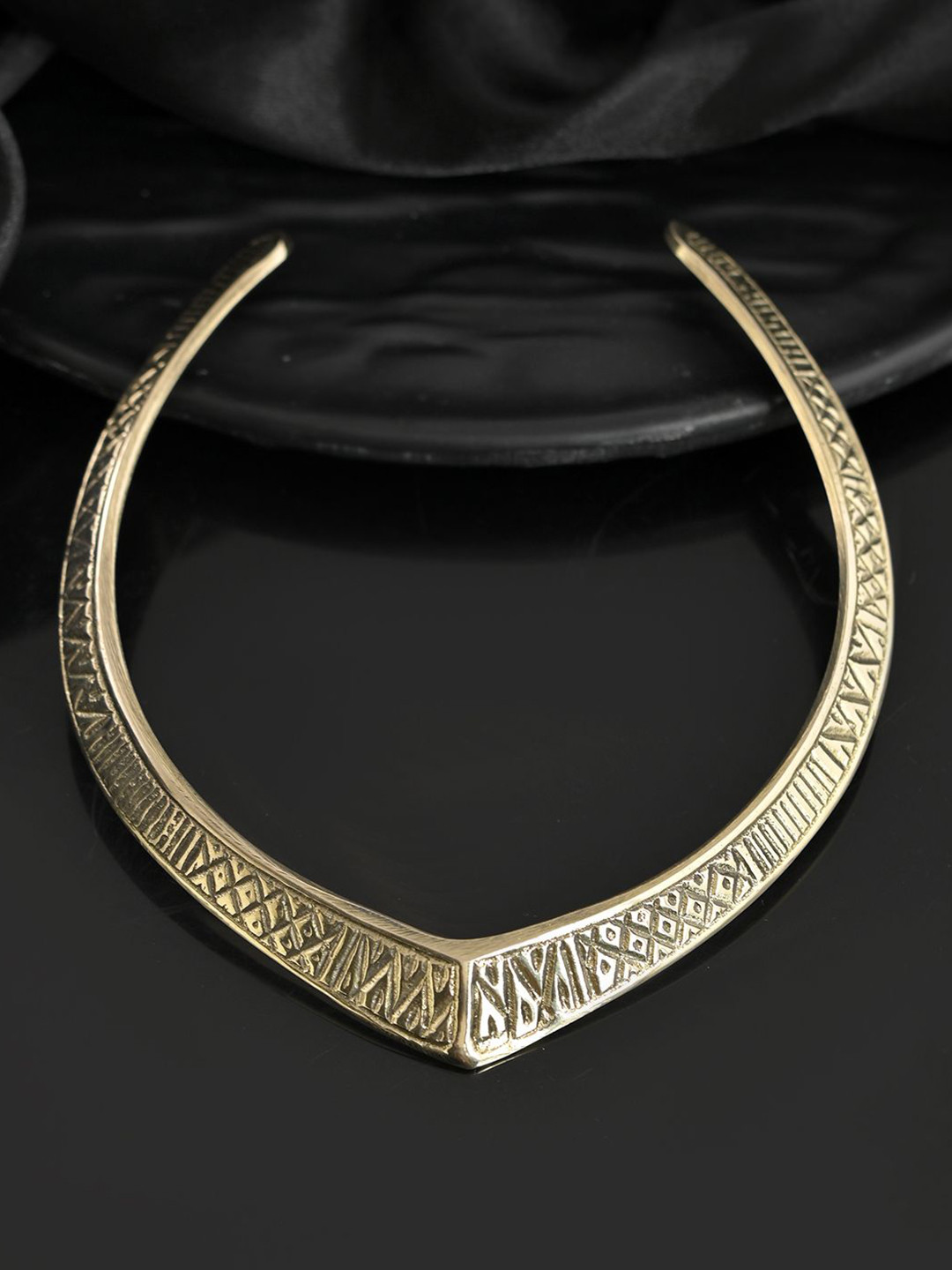 Silvermerc Designs Gold-Plated V-Shaped Necklace