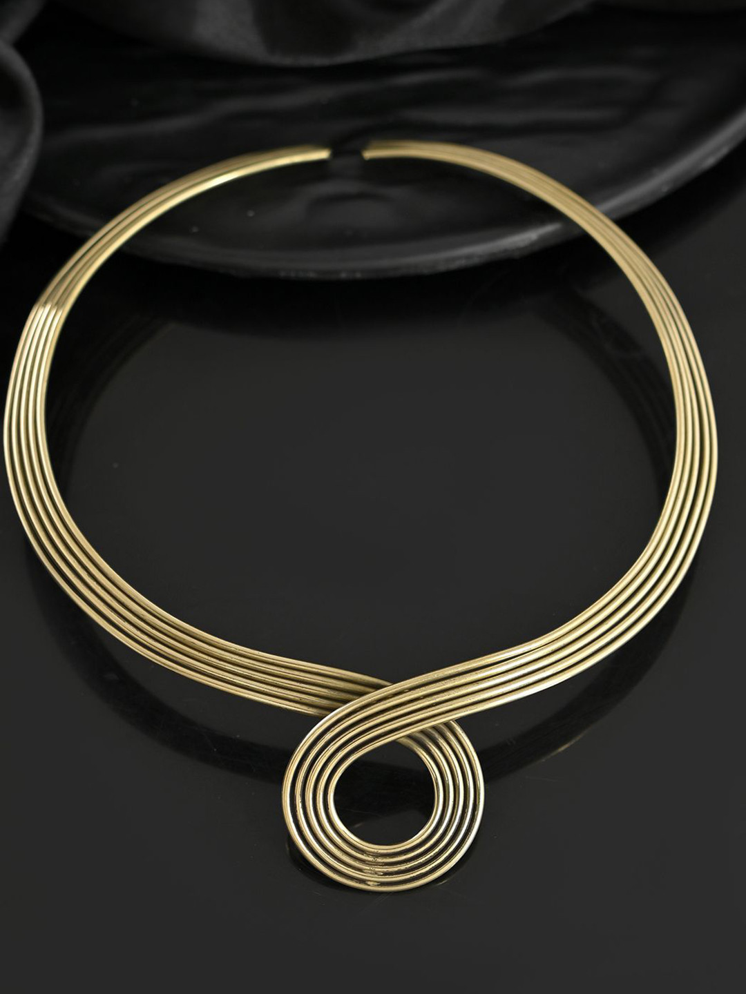 Silvermerc Designs Gold-Plated Layrered Loop Necklace