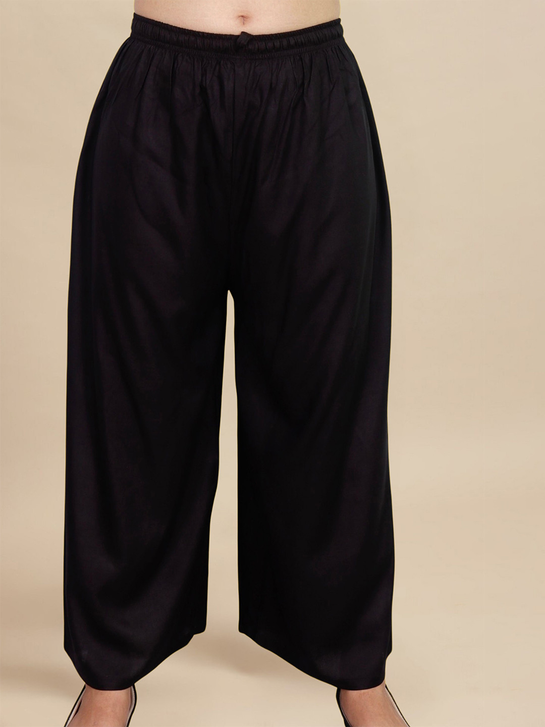 myplusfashion Women Plus Size and Regular Size Wide Leg Rayon Palazzos