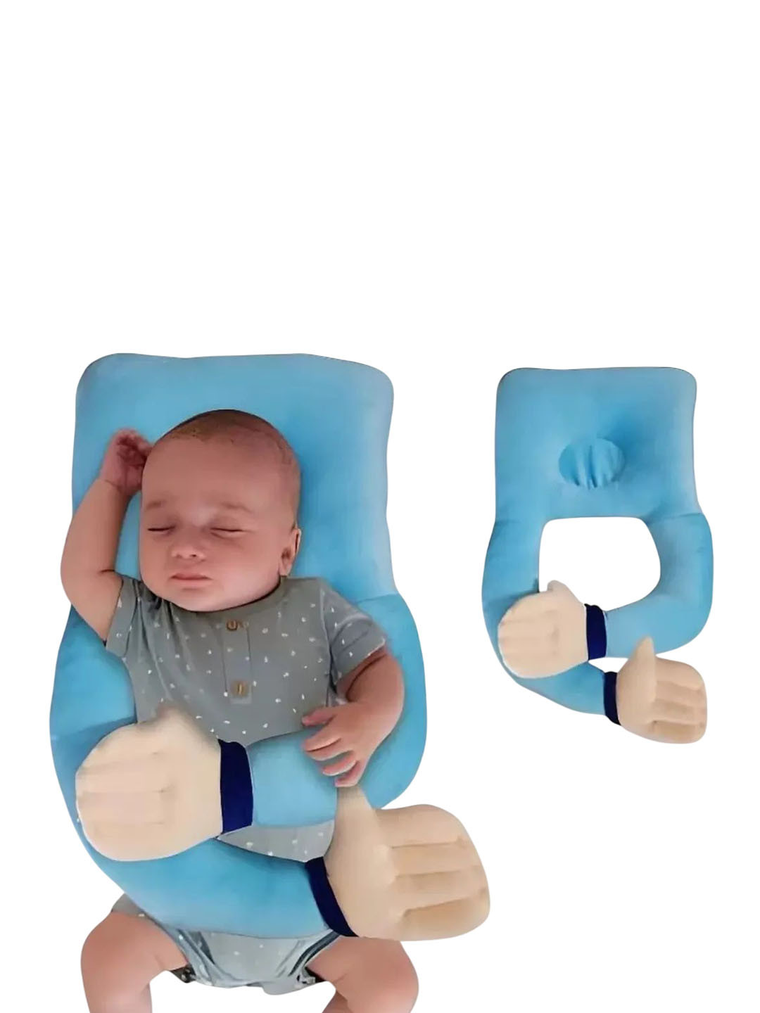 NeonateCare Kids Blue Head Shaping Baby Hugging Pillow
