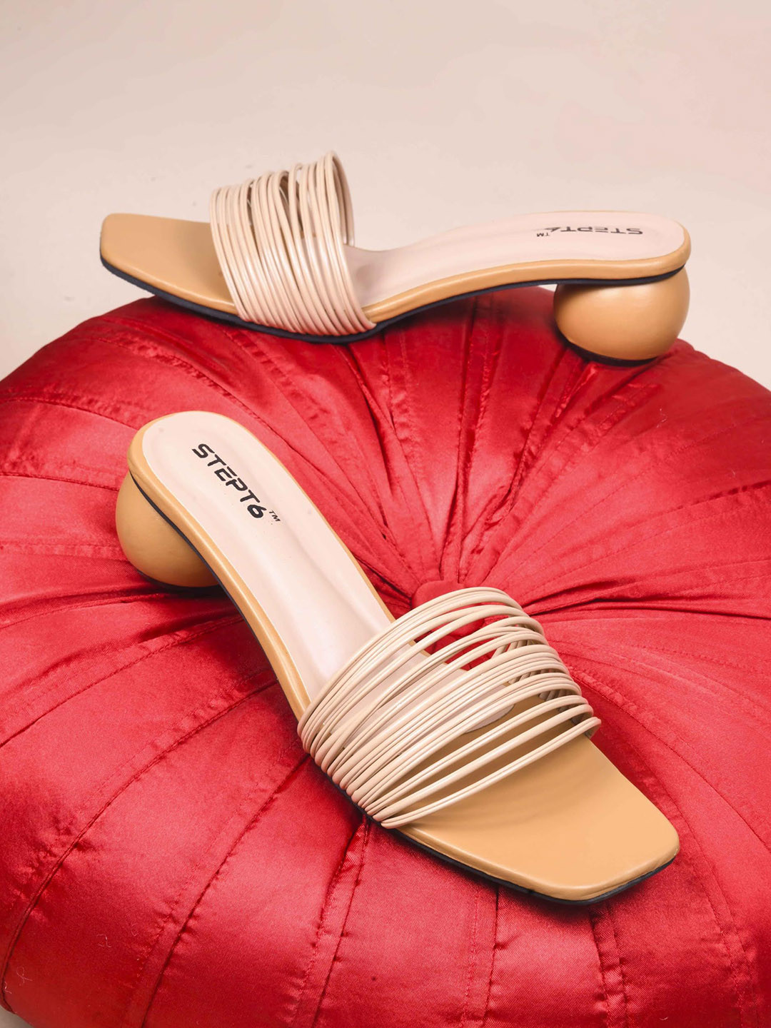 STEPT6 Women Square Toe Block Heeled Sandals