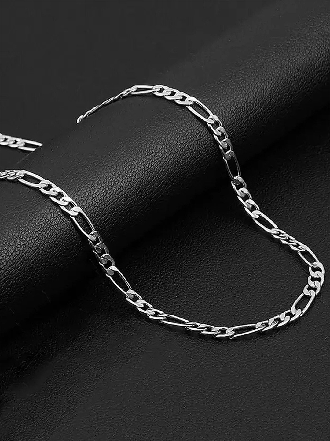 The Roadster Lifestyle Co. Men Silver-Plated Stainless Steel Classic Design Chain