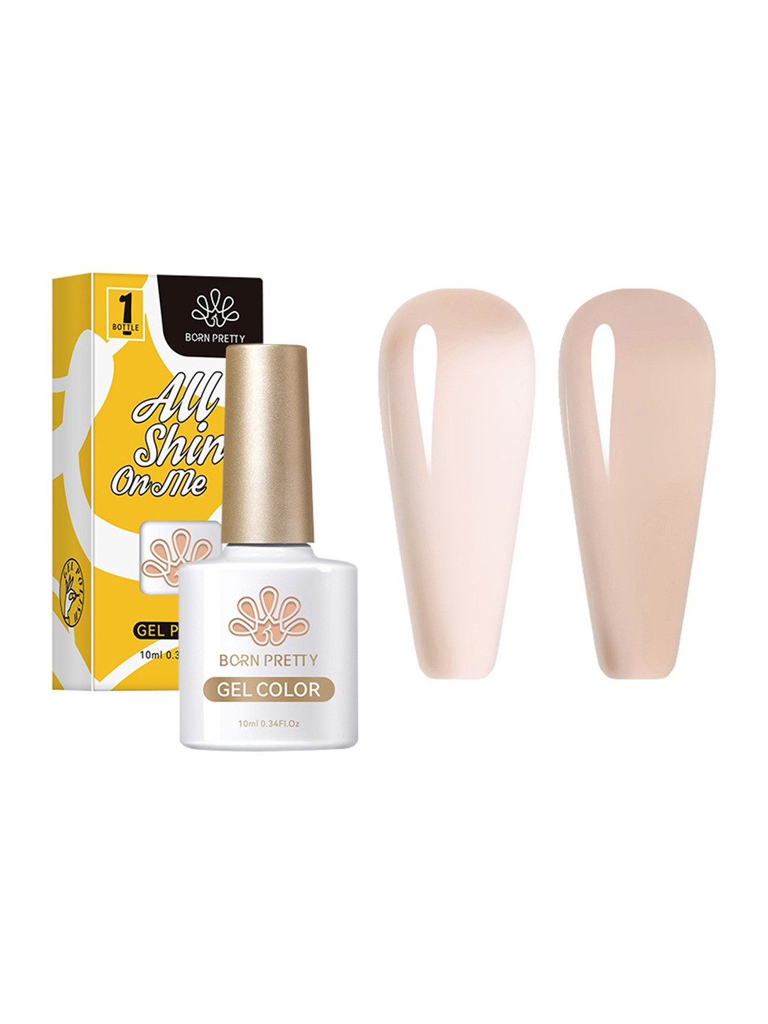 BORN PRETTY Translucent Long Lasting Jelly UV Gel Nail Polish - 10ml - 56347 JN019