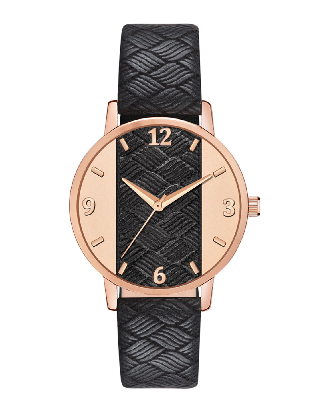 DOUBLERUN Women Dial & Leather Straps Analogue Multi Function Watch H05NMT-396