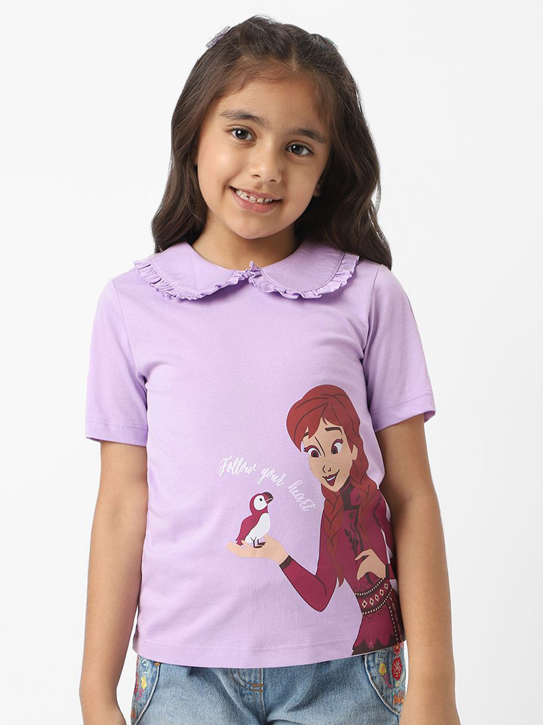 NautiNati Disney Anna Girls Frozen Print T-shirt