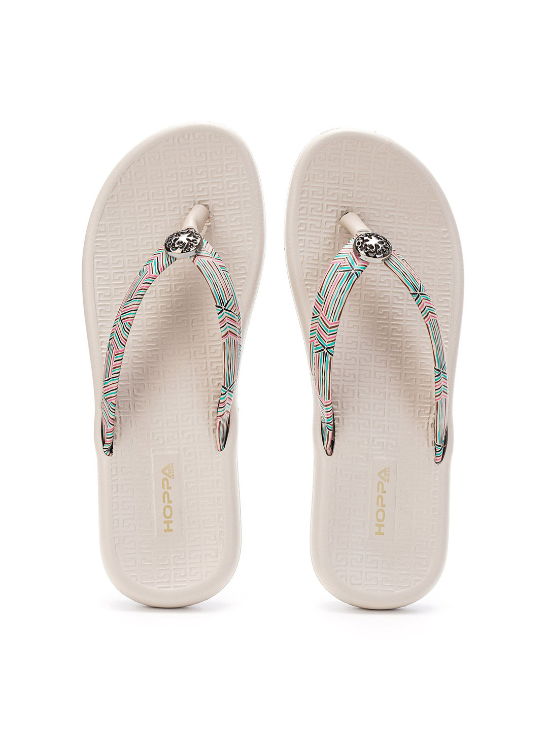 Hoppa Awesome Light Beige Womens Flipflop