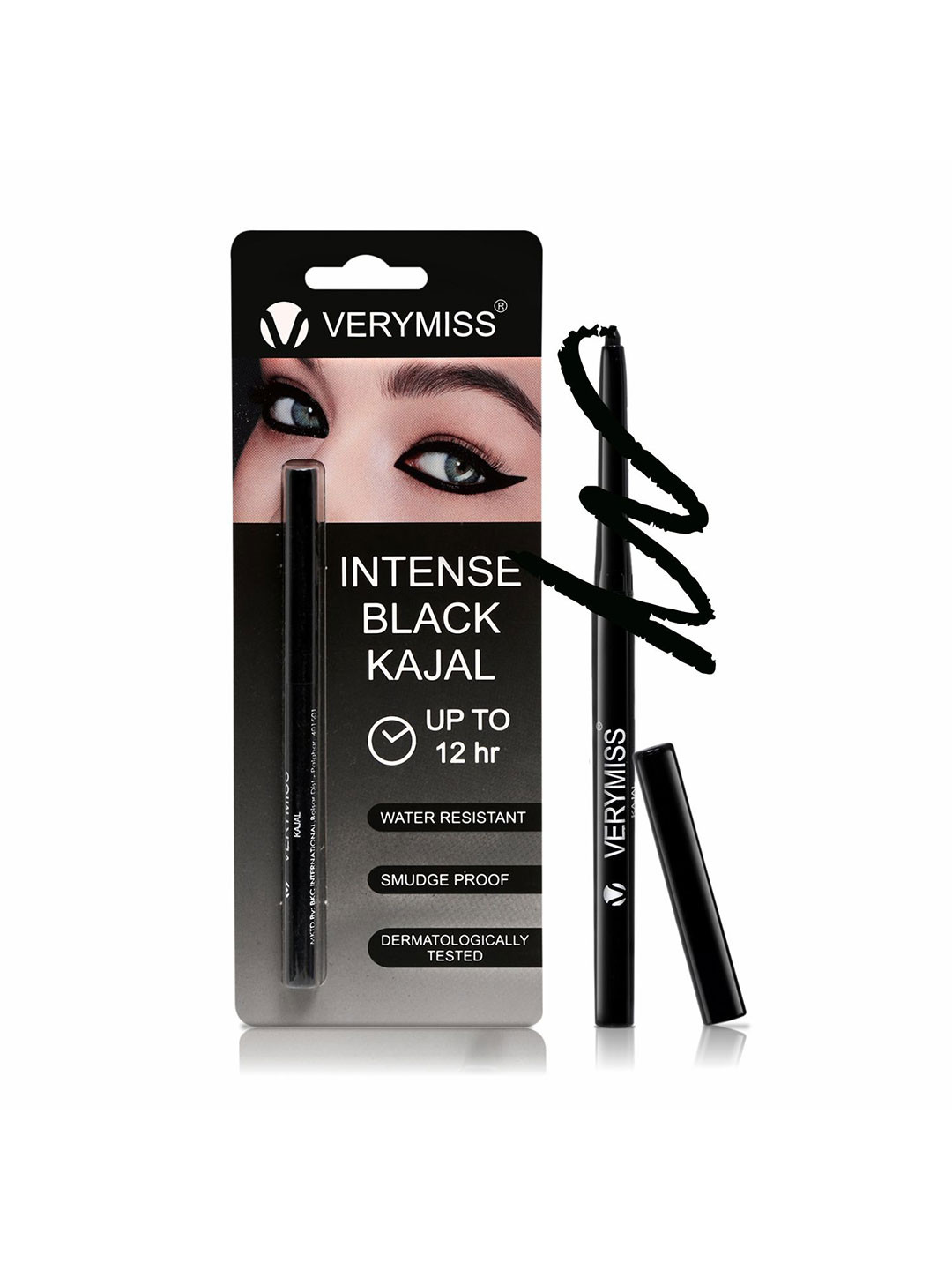 VERYMISS Long Lasting Intense Kajal With Vitamin E 0.3g - Black
