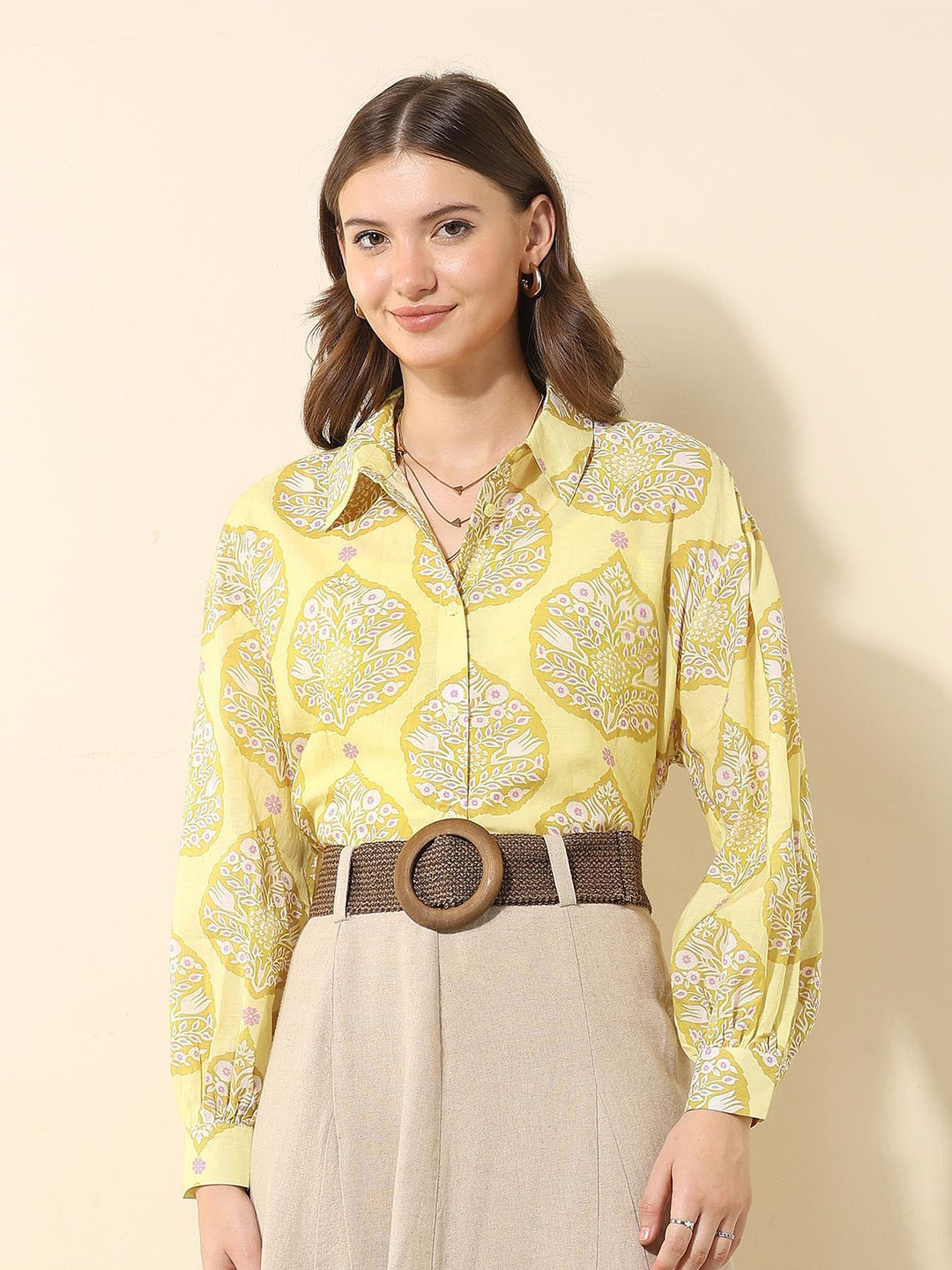 U.S. Polo Assn. Women Women Opaque Printed Casual Shirt