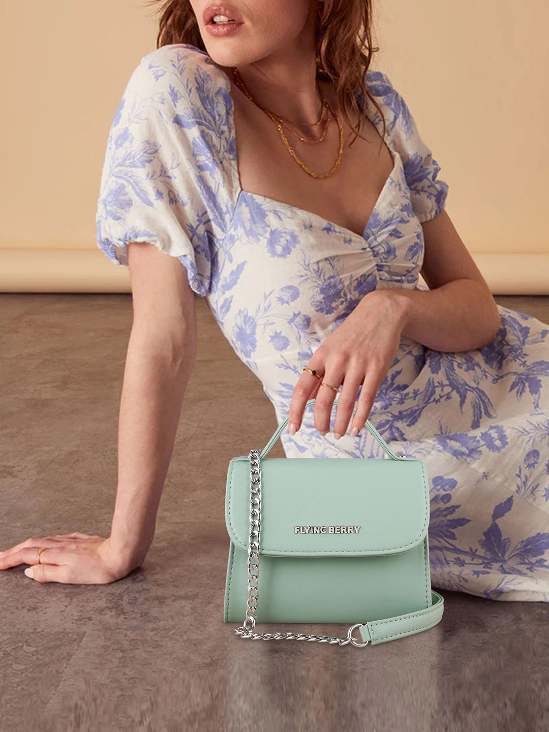 FLYING BERRY PU Half Moon Sling Bag