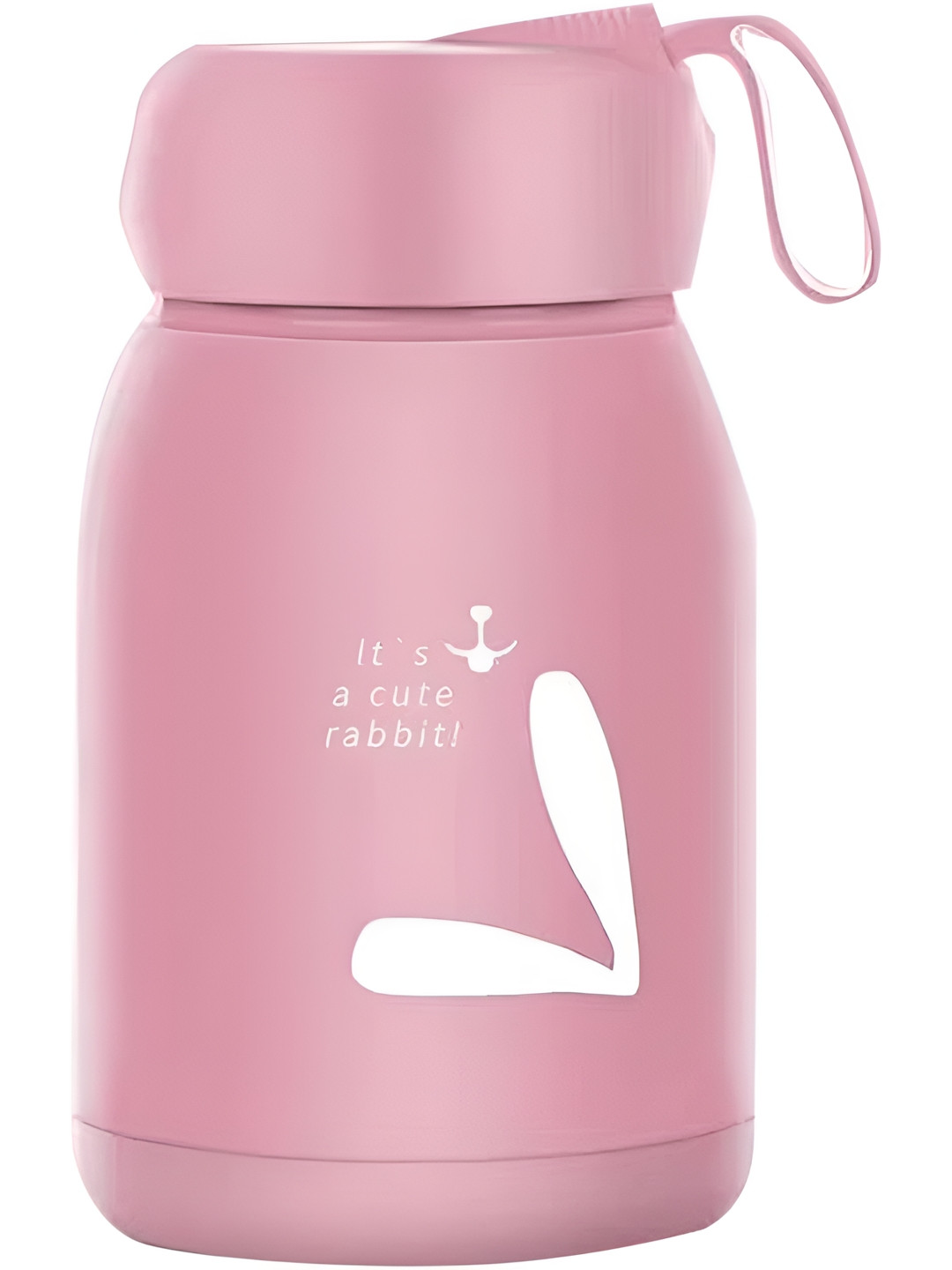 Baskety Pink Typography Glass Spill Proof Water Bottle - 320ml