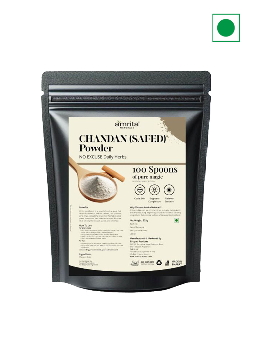 Amrita Naturals Chandan Powder - 325 g