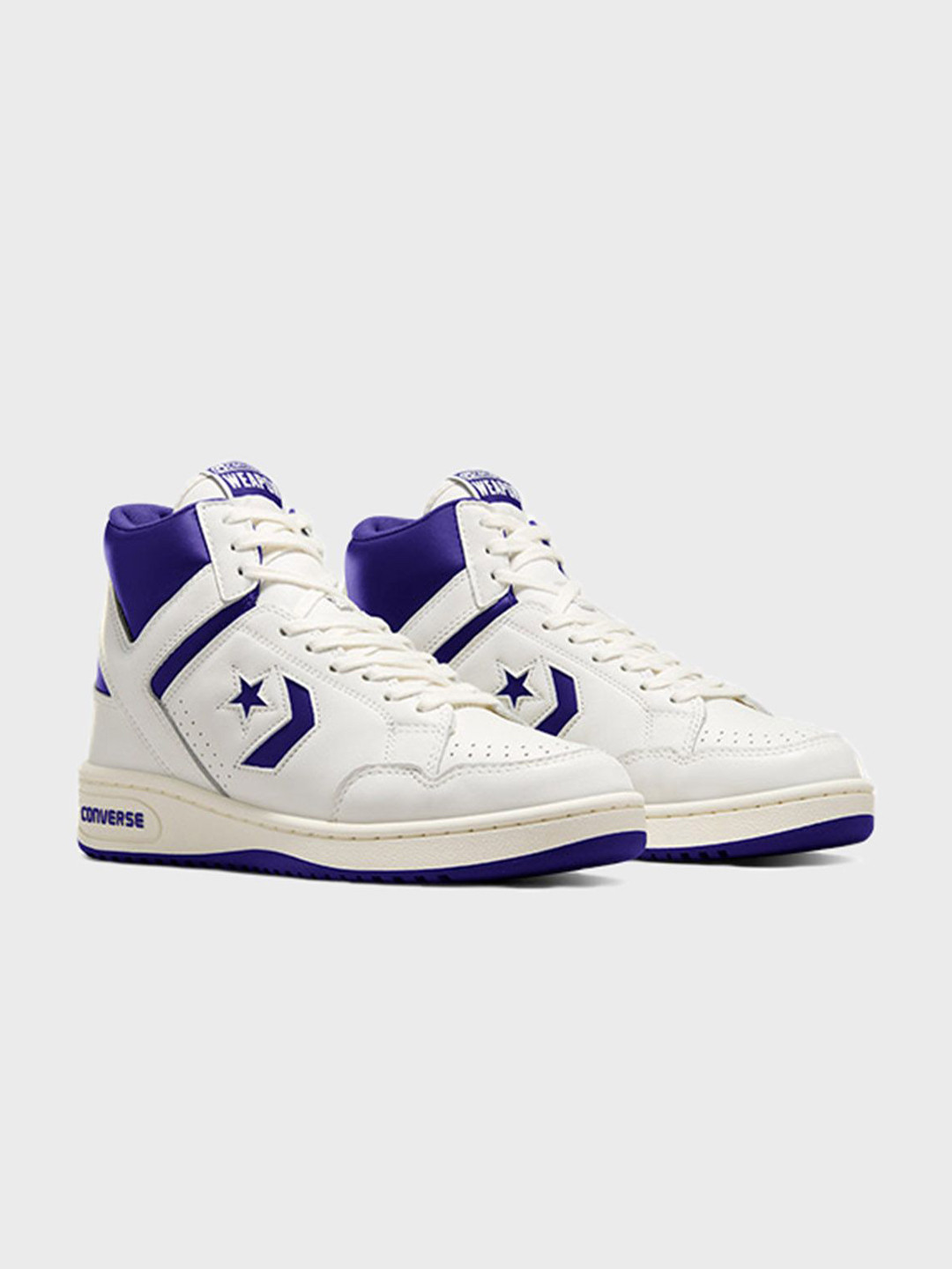 Converse Unisex Weapon Leather Mid Top Sneakers