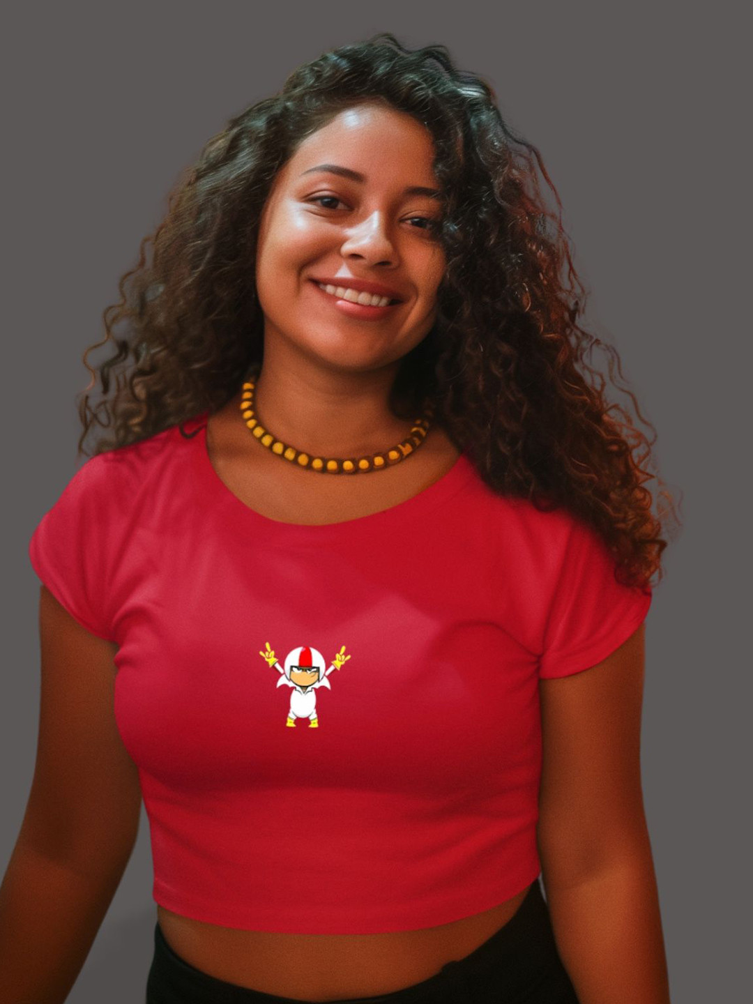 TheBTclub Woman Fitted Crop Cotton Top