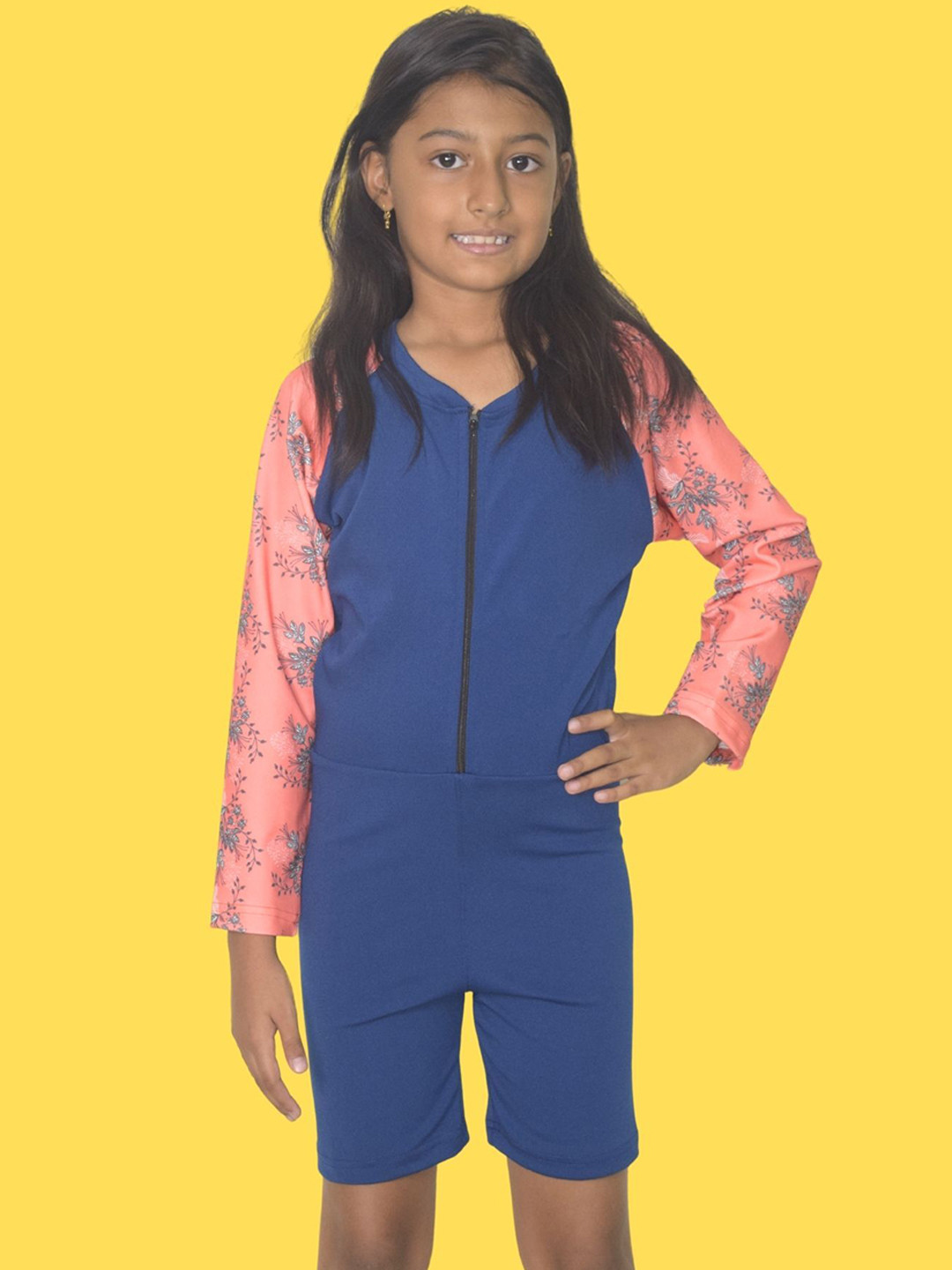 Aqua Holic Girls Printed Swim Legsuit