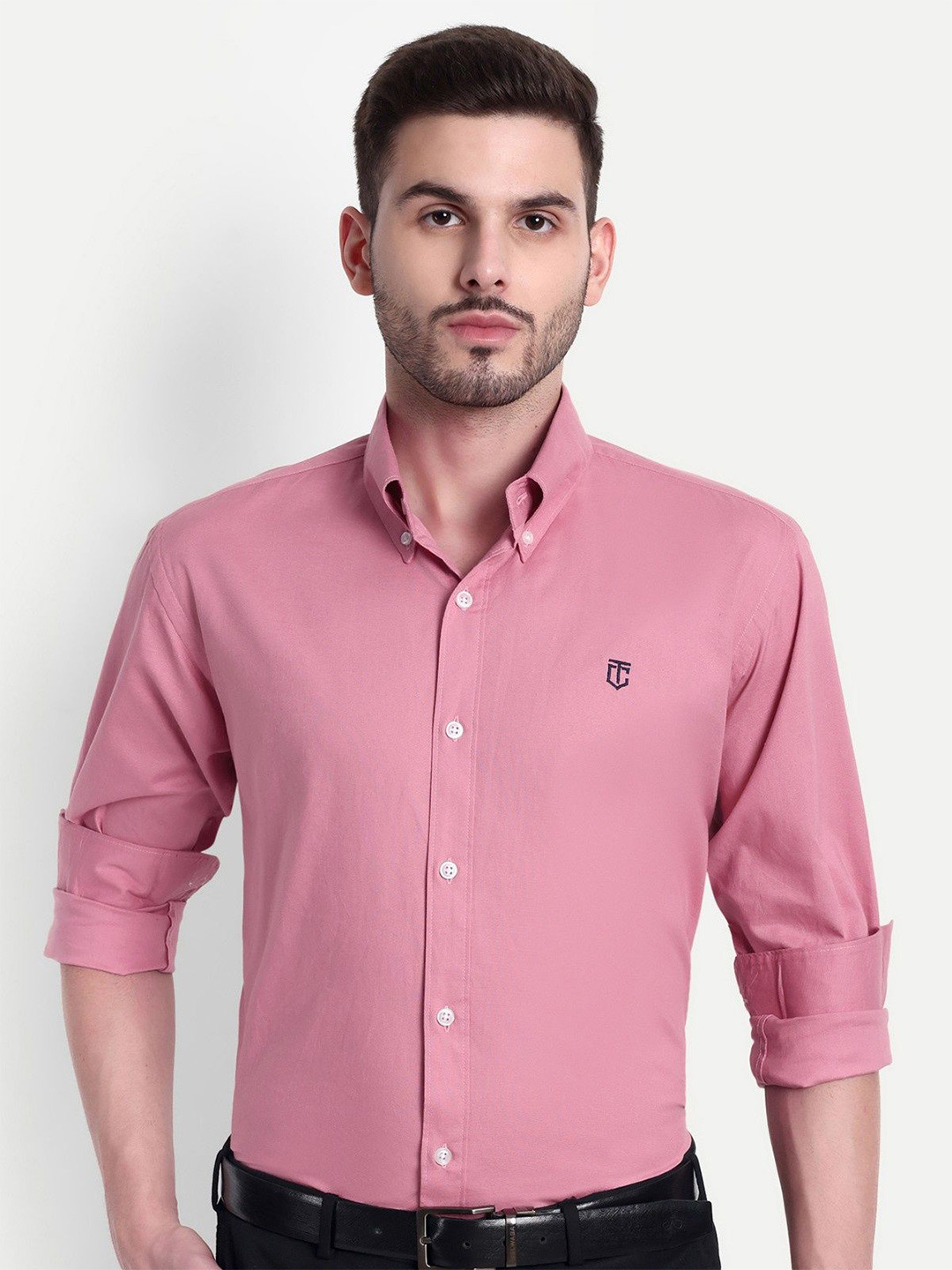 The Collared Men Classic Tailored Fit Opaque Semiformal Shirt