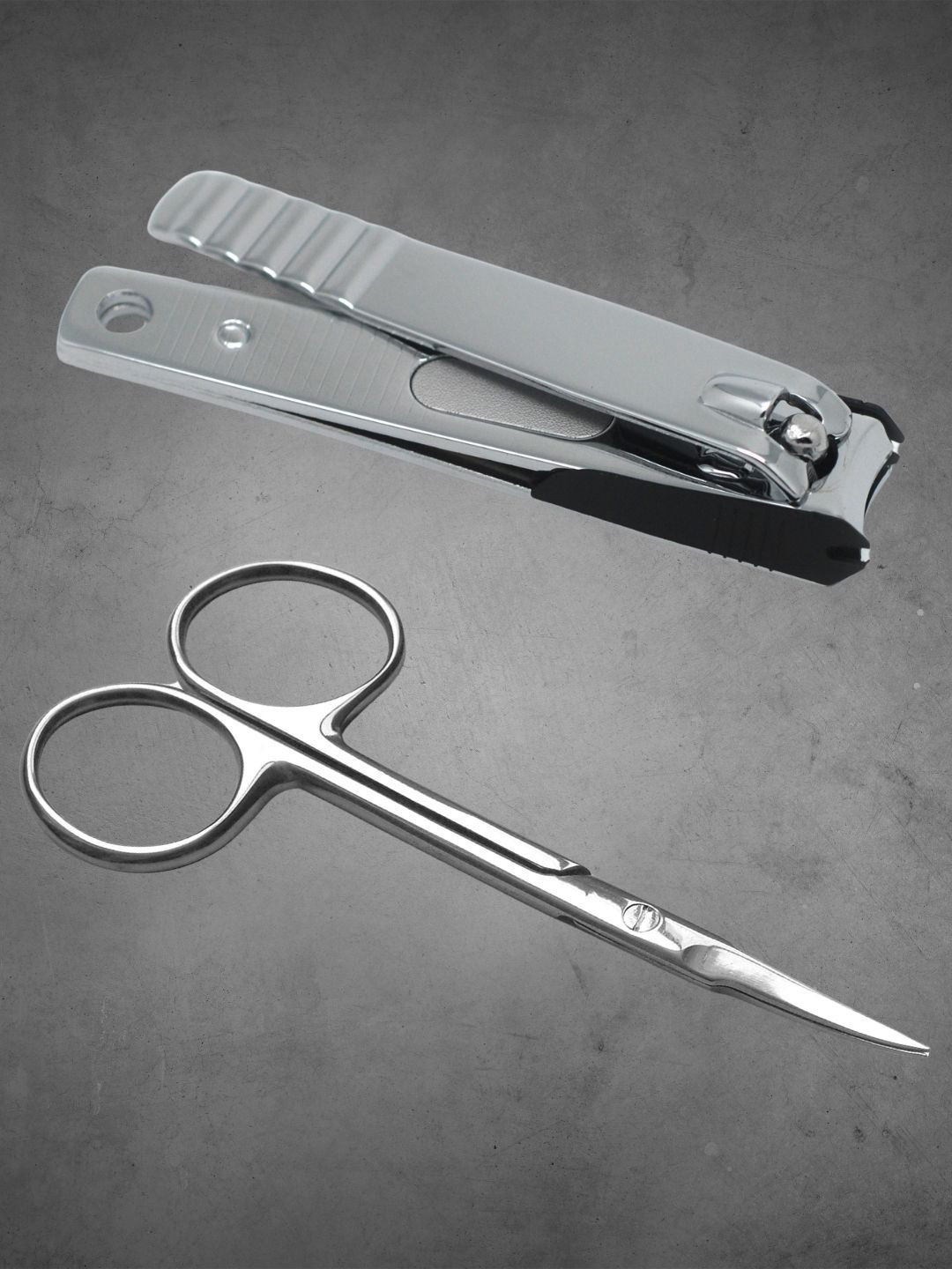 basicare Set Of 2 Toe Nail Clipper - Curve & Euro Cuticle Scissor