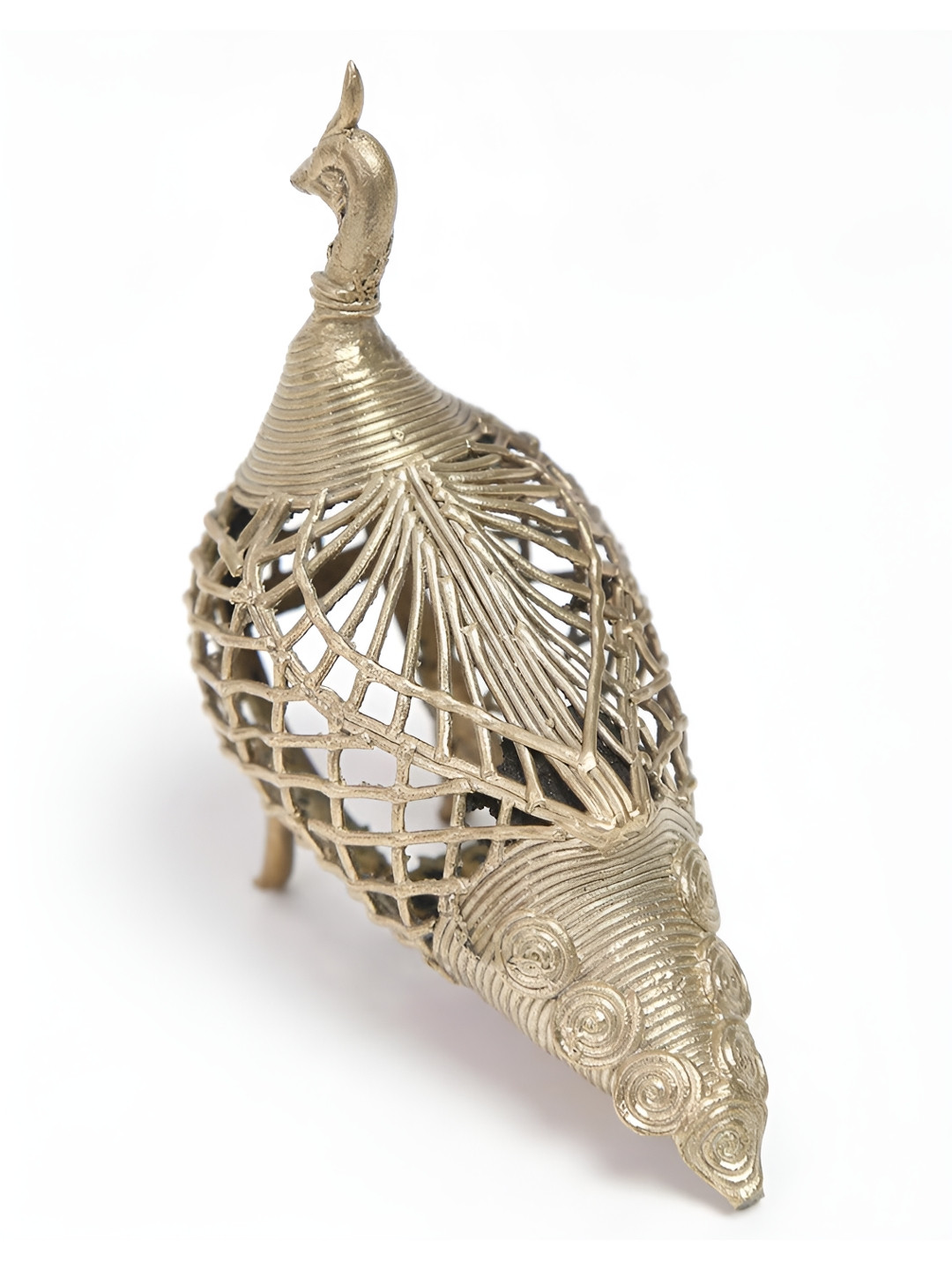 Fabindia Animal Gold Metal Metallic Living Room Tiny Showpiece - 3.5 Inches