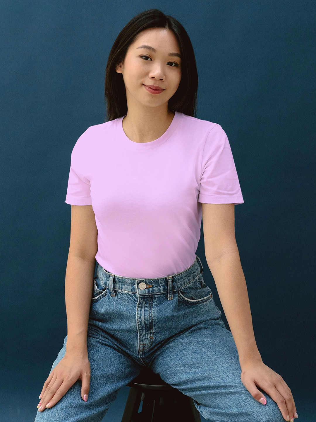 Tagfits London Women Pure Cotton Bio Finish Pockets T-shirt