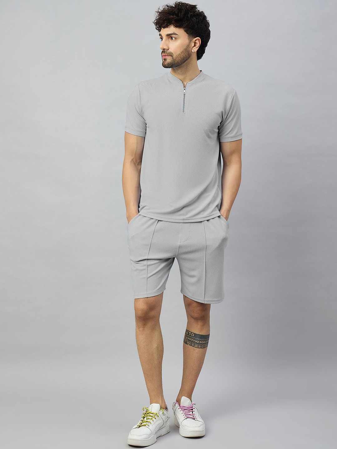 CHROME & CORAL T-Shirt With Shorts Co-Ords