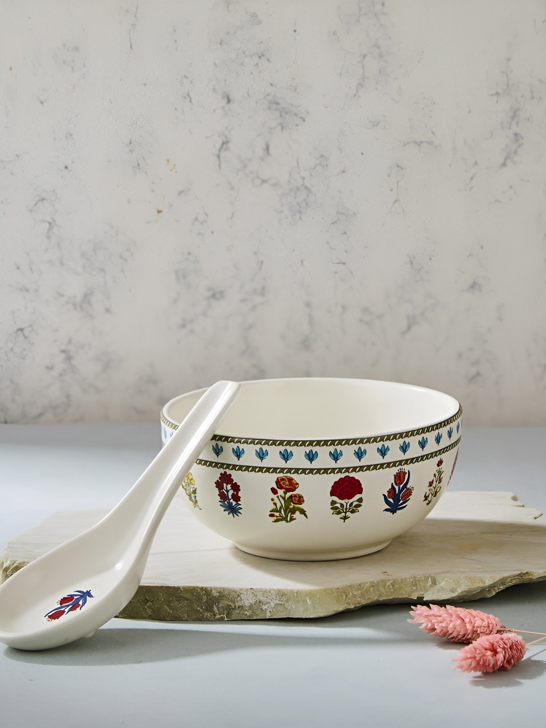 Fabindia White 2025 2 Pieces Ceramic Dishwasher and Microwave Safe Dip Bowl