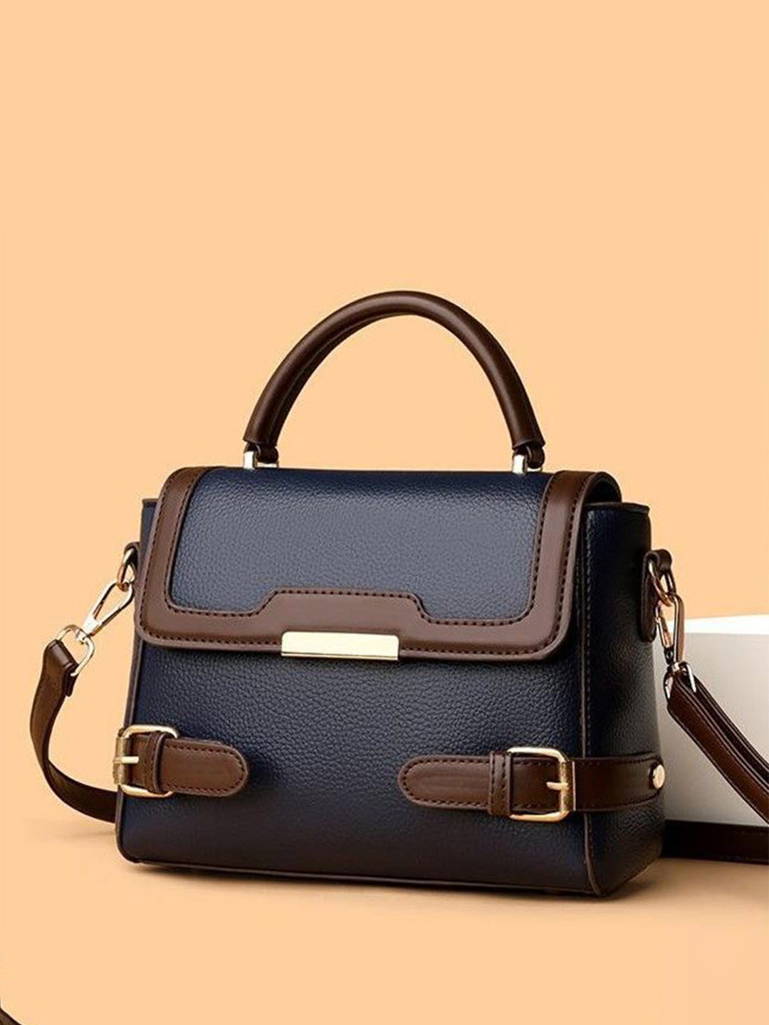 CORSICA Animal Textured PU Structured Handheld Bag