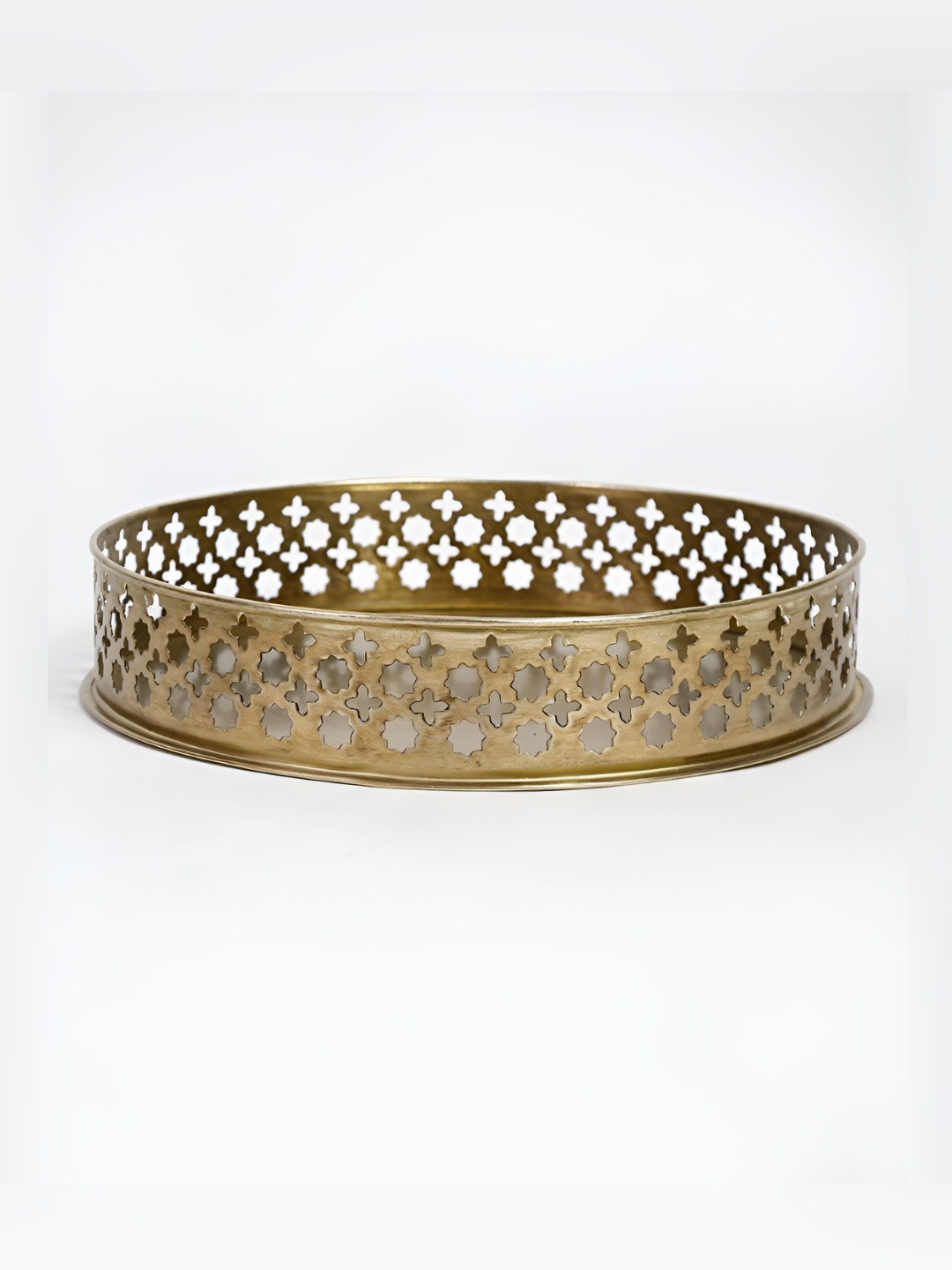 Fabindia Bronze-Toned 2025 Metal 1 Pieces Serving Tray