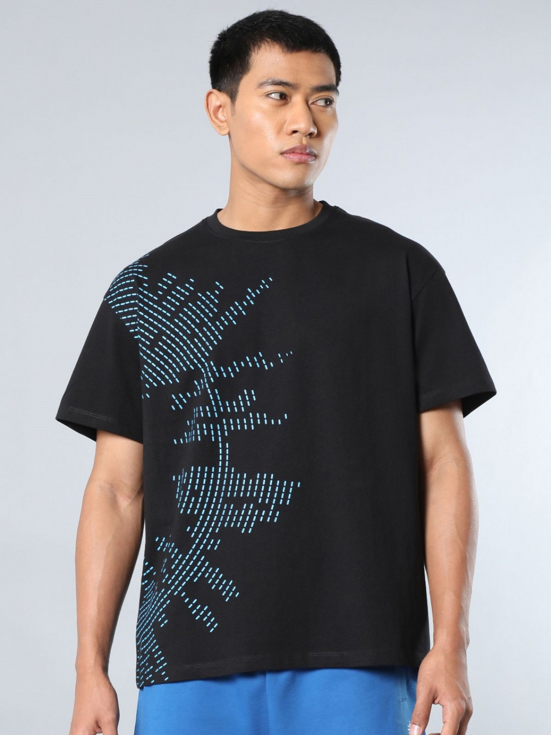 CULT Men Black Beat it Relaxed fit T-shirt