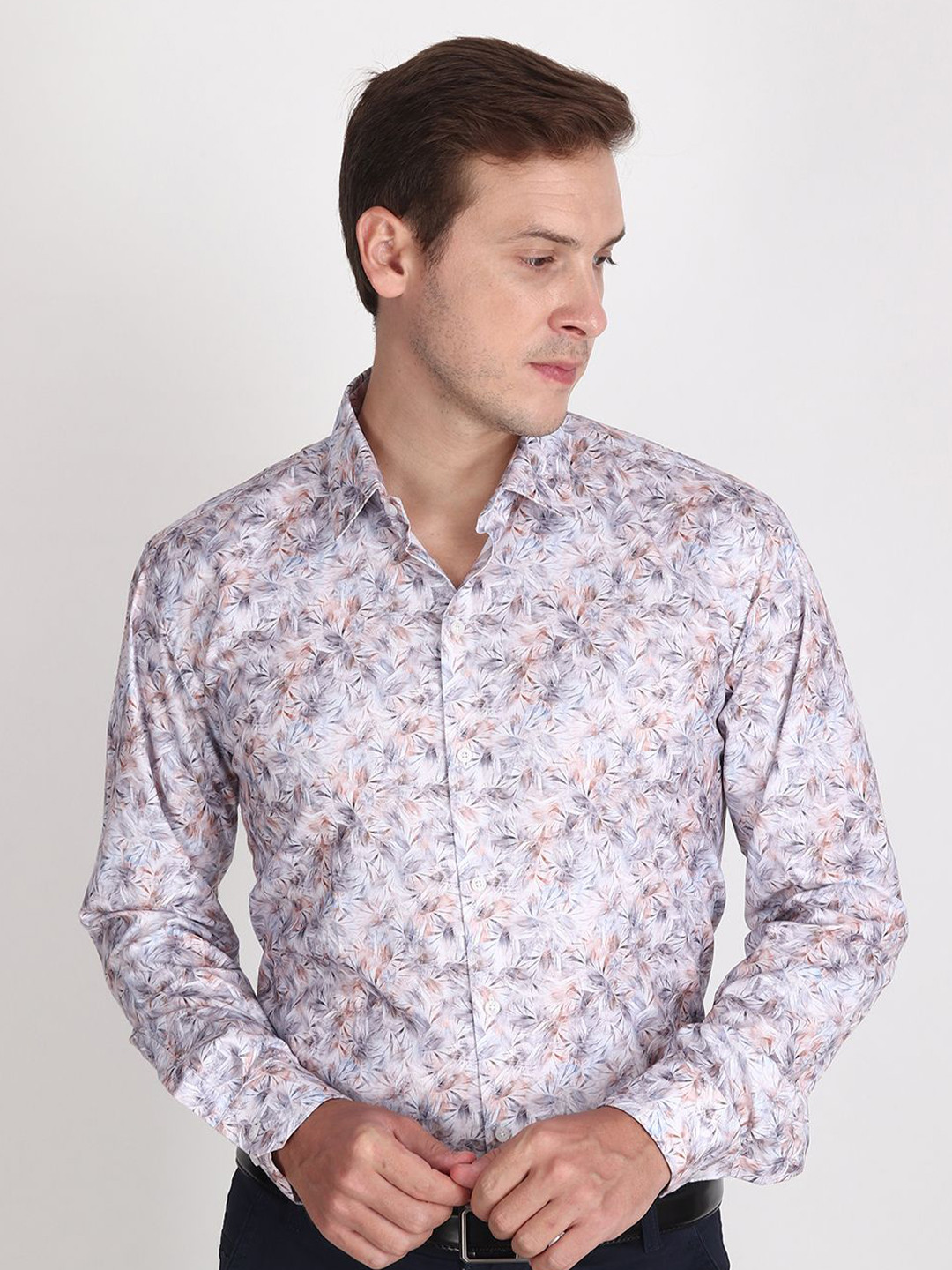 APPEL TOUCH Men Regular Fit Ethnic Motifs Semiformal Shirt