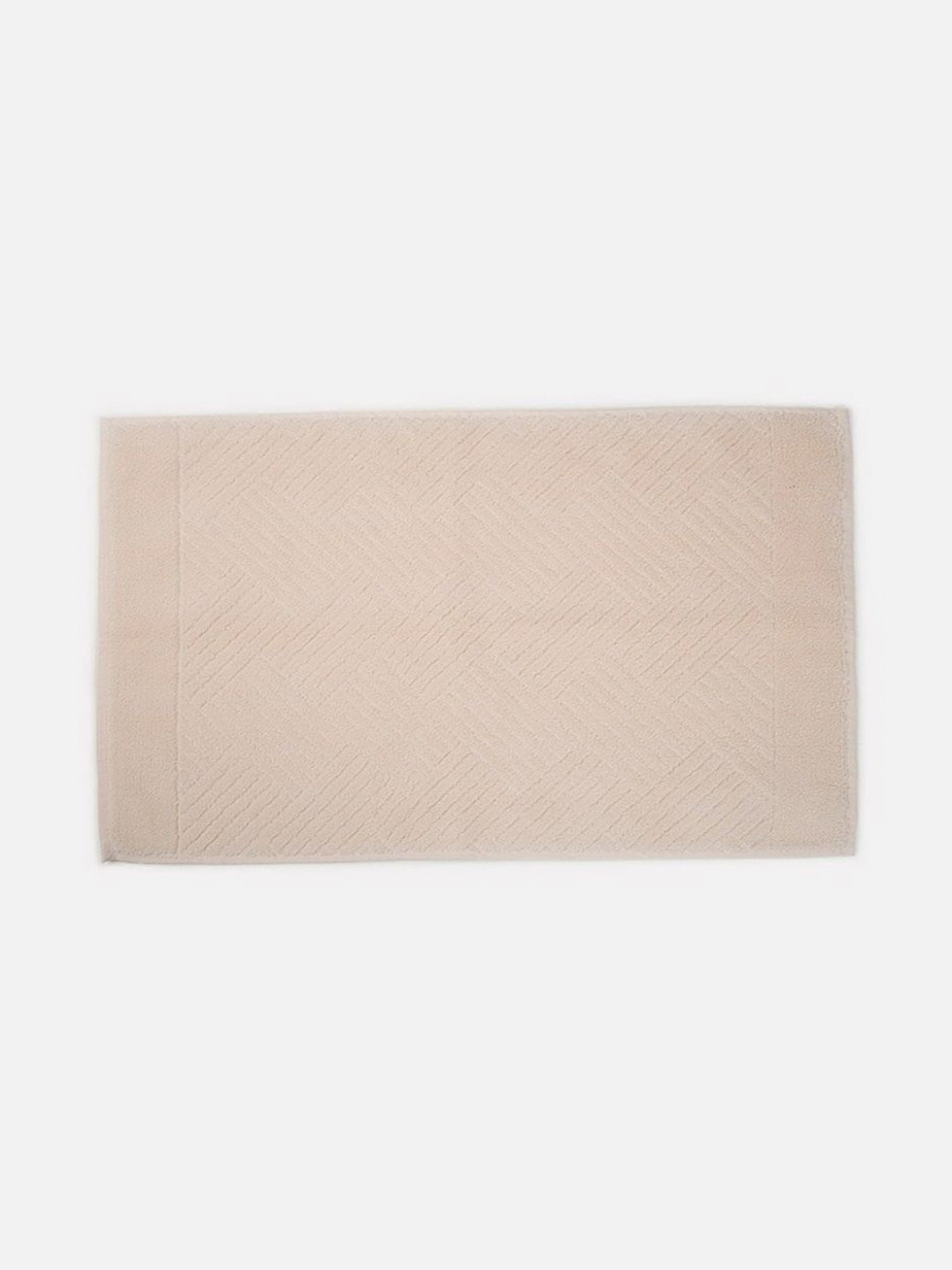 Fabindia Beige Textured 500 GSM Cotton Hand Towels
