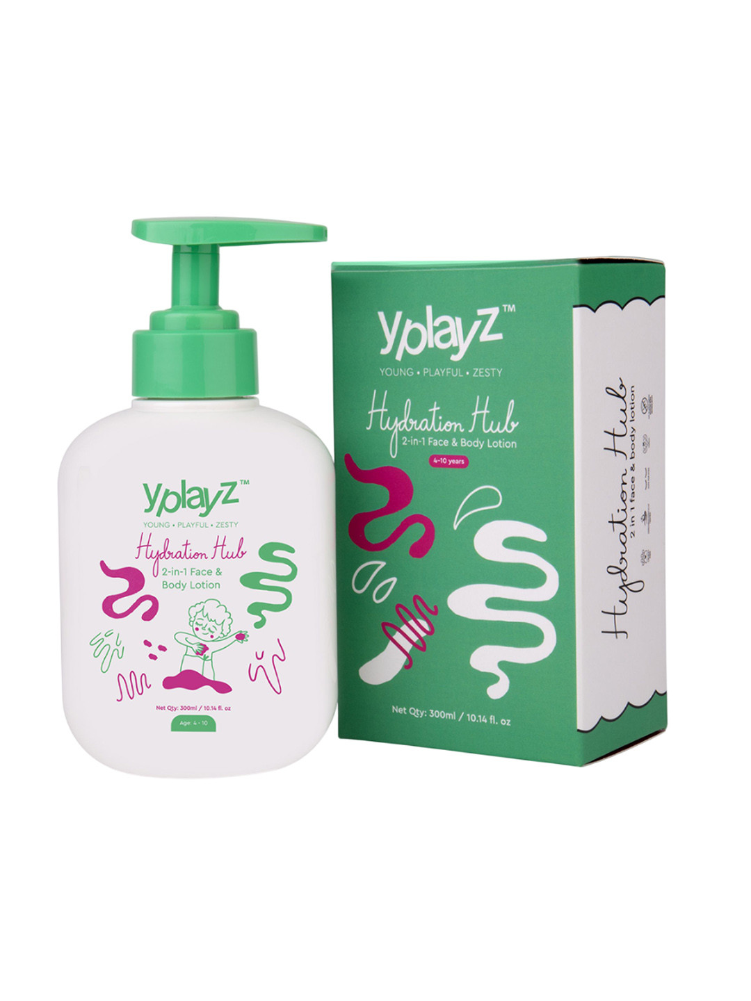 YplayZ 2-in-1 Hydration Hub Lotion With Vitamin E & Omega 3 - 300ml