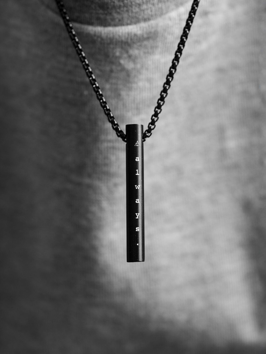 Mesmerize Barrel Men Stainless Steel Always Affection Barrel Pendant With Chain
