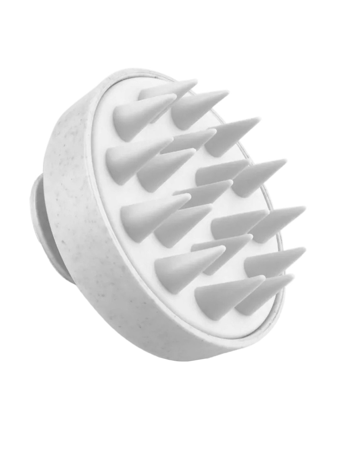 Matra White Silicone Anti Dandruff Shampoo Brush Detachable Handle Hair Scalp Massager