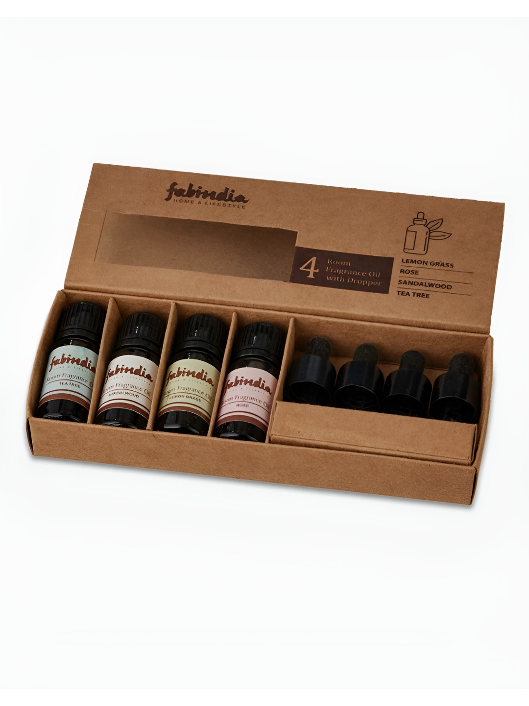 Fabindia Set Of 4 Aroma Oil Diffuser
