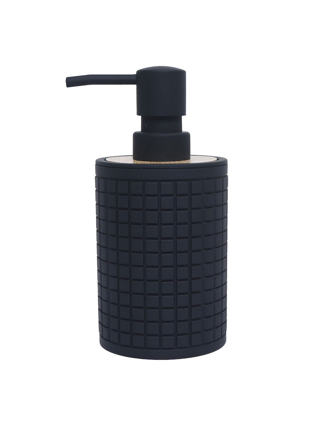 FabSeasons Black & Beige Textured Plastic Soap Dispenser