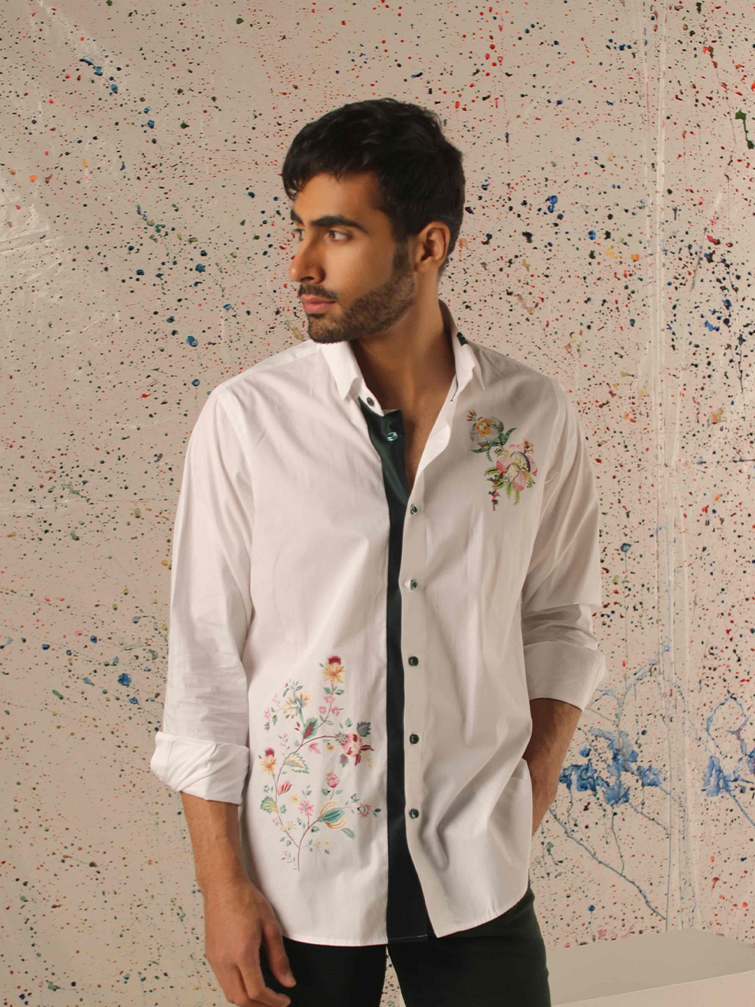 VASNAM JAIPUR Men Comfort Floral Opaque Printed Casual Shirt