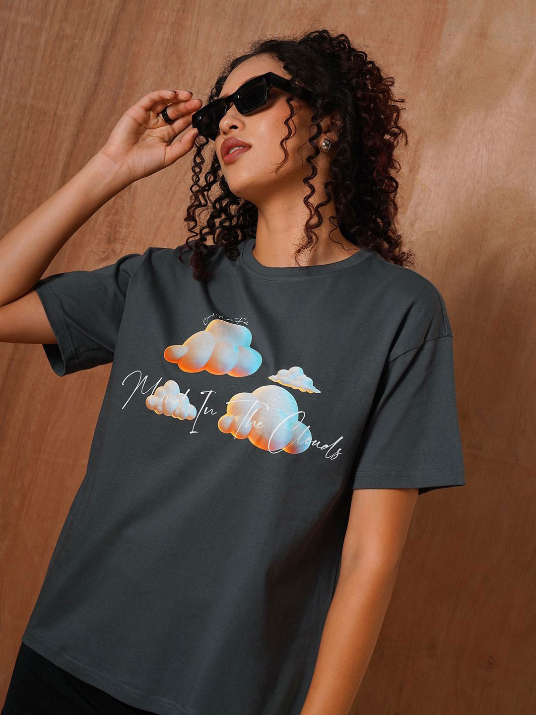 The Roadster Lifestyle Co Printed Pure Cotton Oversized Fit T-Shirt