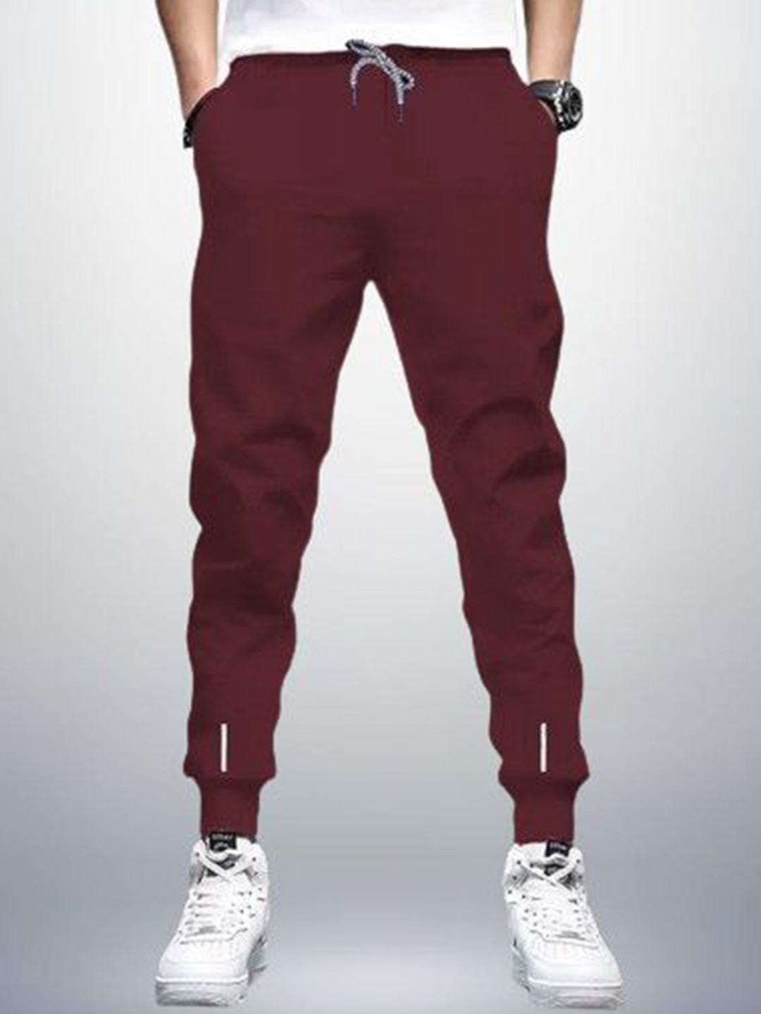 REYA Men Mid Rise Joggers Track Pants