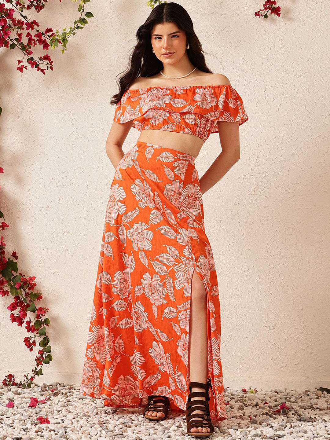 STREET 9 Printed Top & Skirt Co-Ords