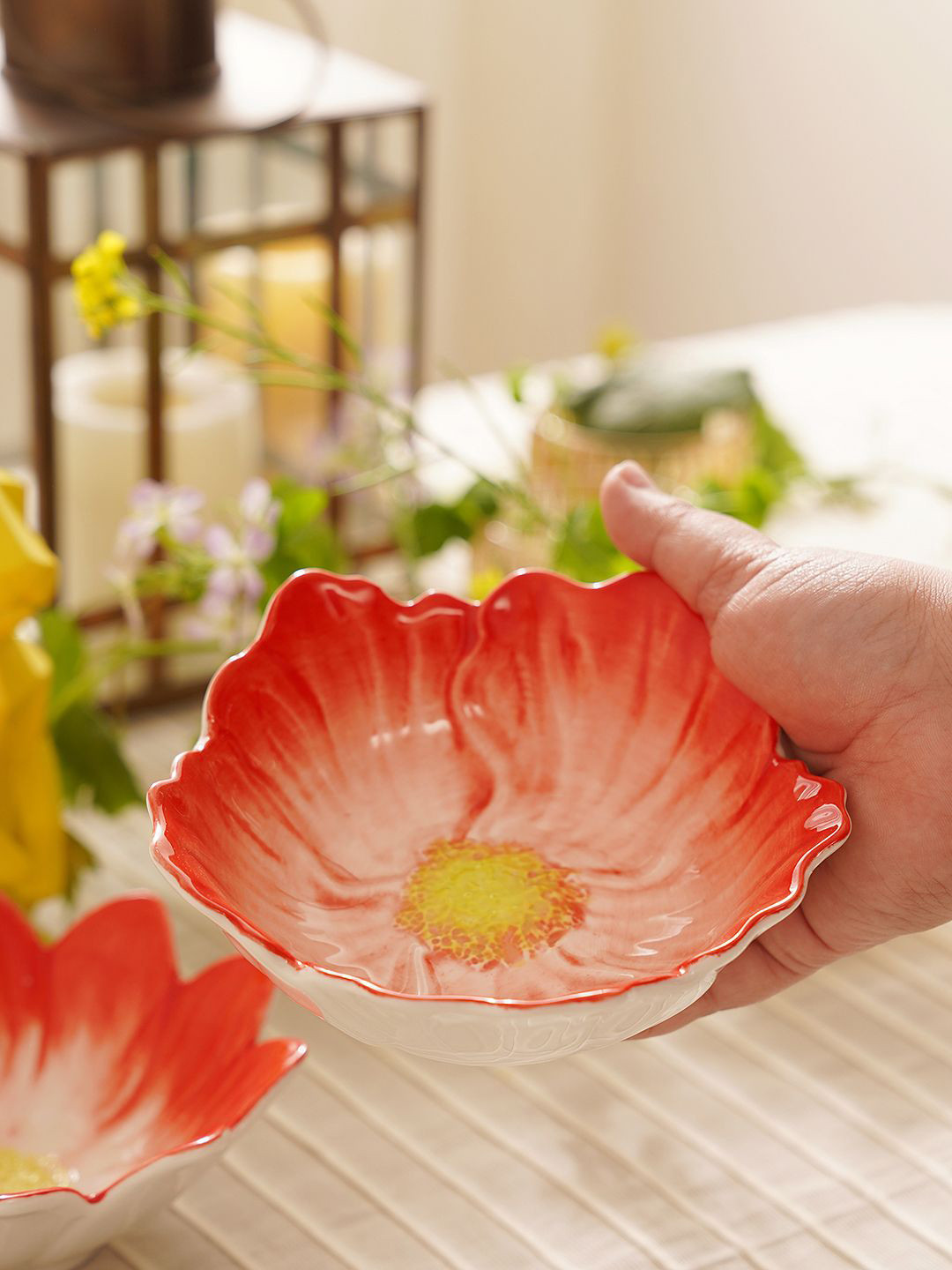 Pure Home and Living Unisex Red Bowl