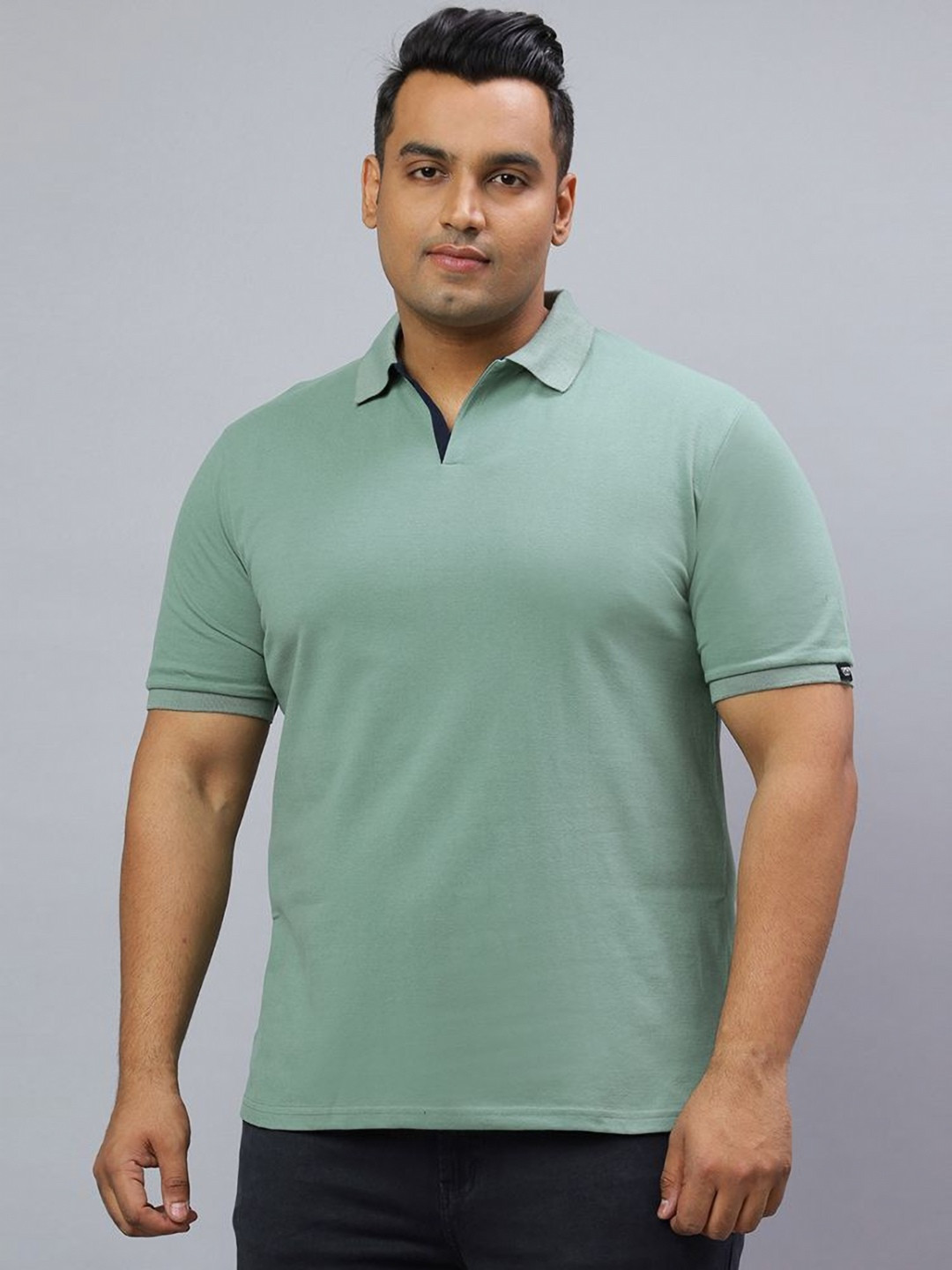 Wear Your Opinion Men's Plus Size Polo Collar Tshirt