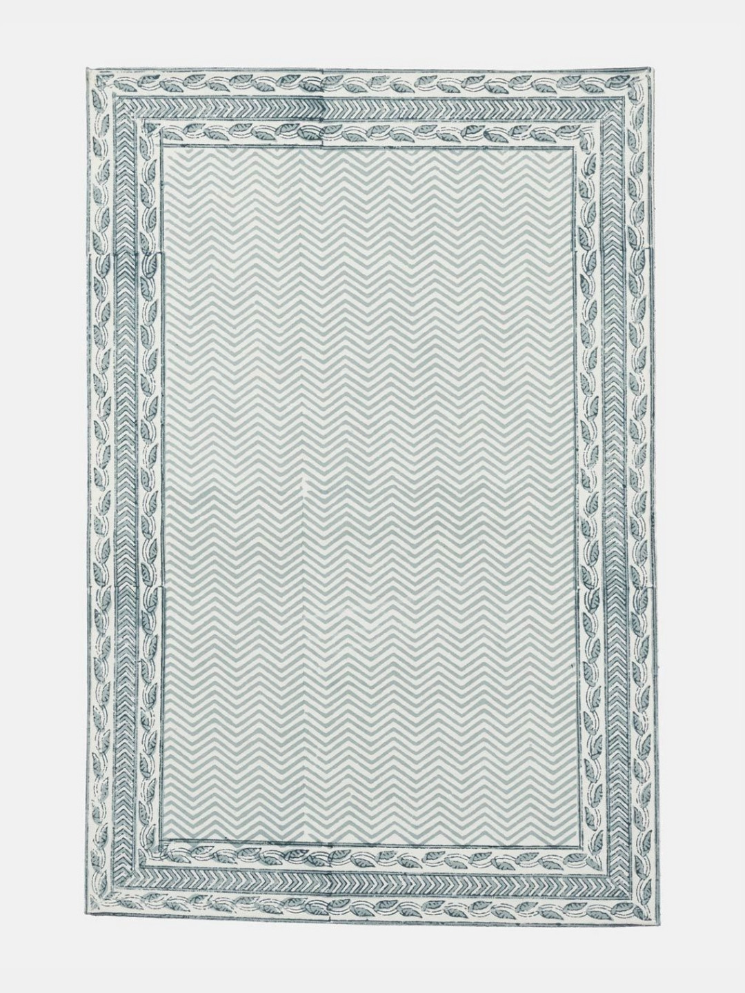 Fabindia Jiera 6-Pcs Blue Printed Cotton Table Placemats