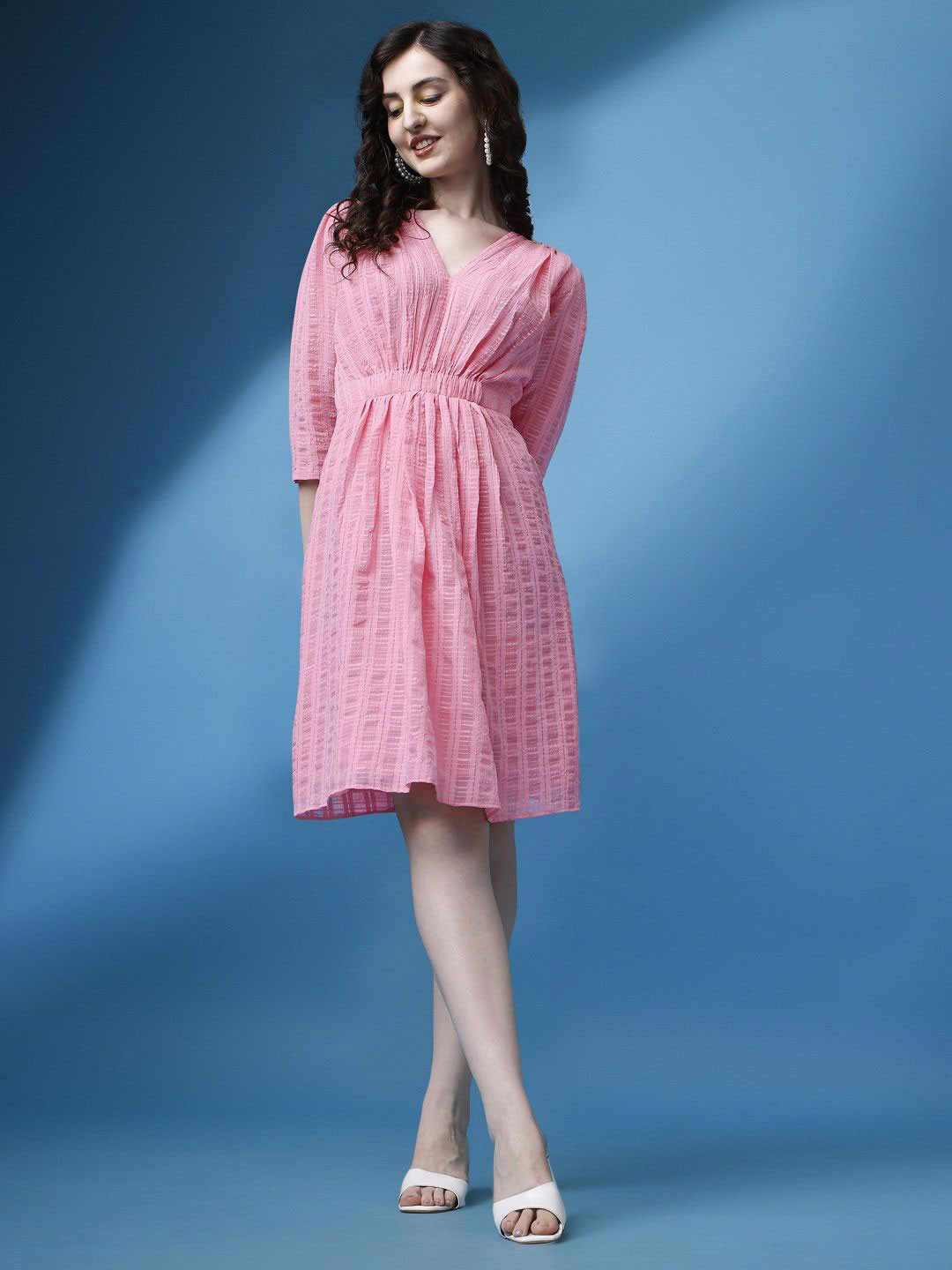 Fashion2wear Women Georgette Fit & Flare Dress