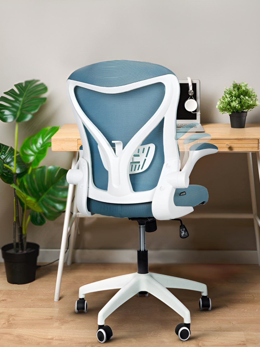 DROGO Teal Green Ergonomic High Back Adjustable Seat & Lumbar Support Office Chair